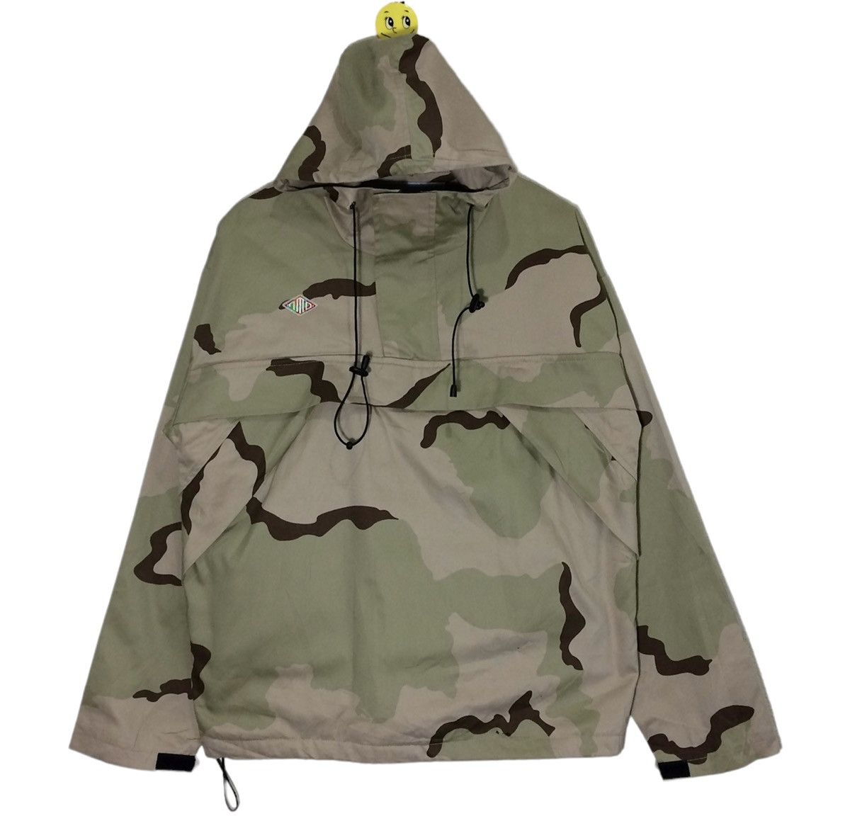 Japanese Brand Rare DOWBL TOKYO half Zipper Hoodie Anorak Jacket Camo Biege Size US M / EU 48-50 / 2 - 1 Thumbnail