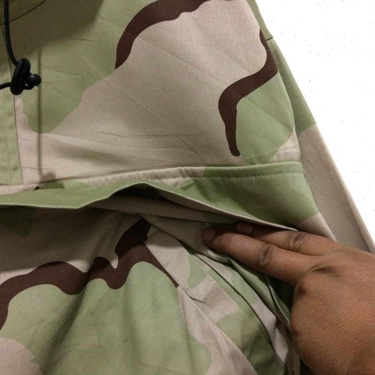 Japanese Brand Rare DOWBL TOKYO half Zipper Hoodie Anorak Jacket Camo Biege Size US M / EU 48-50 / 2 - 5 Thumbnail