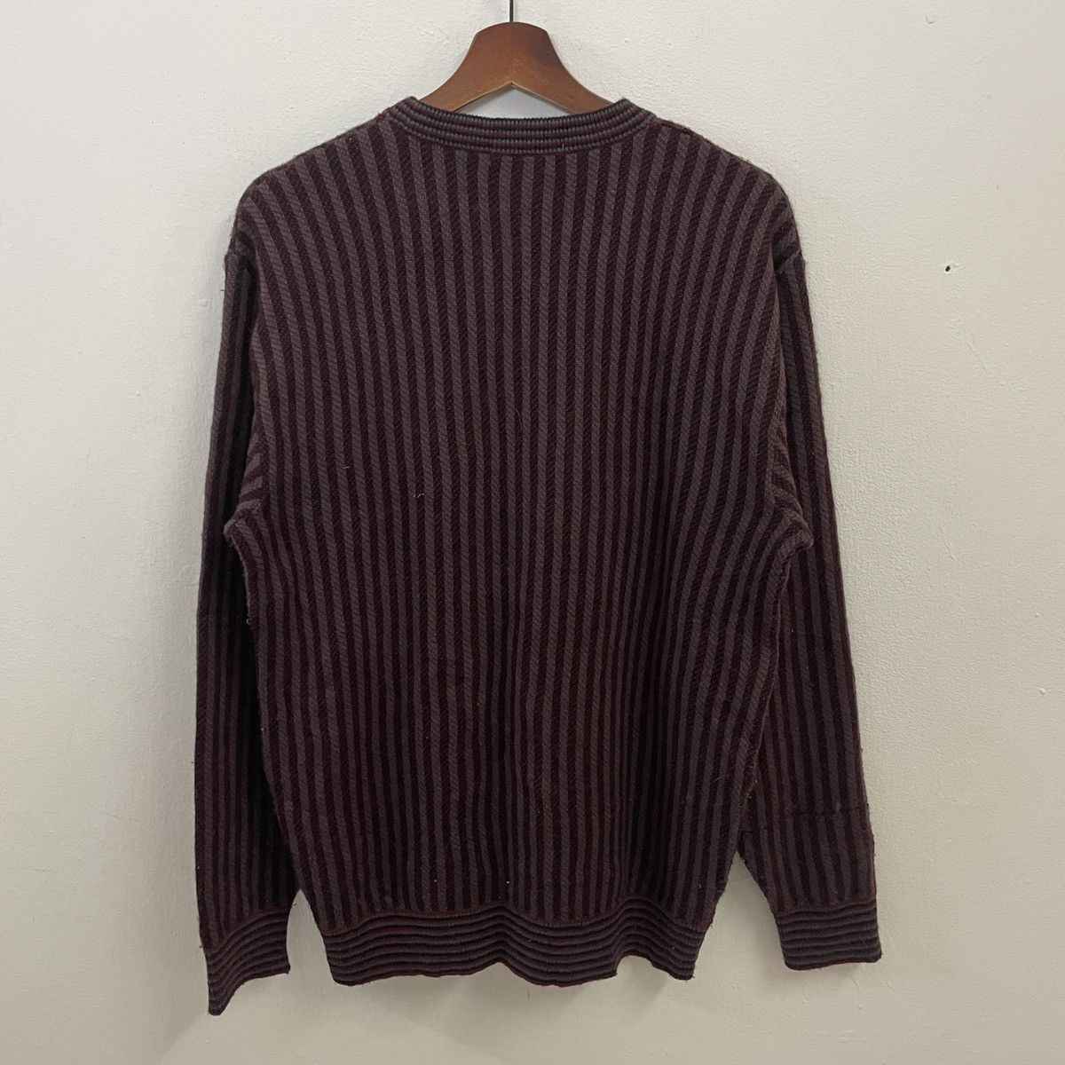 Aran Isles Knitwear × Other Vintage Aqua Cross Crewneck Jumper Knitwear Size US M / EU 48-50 / 2 - 7 Thumbnail