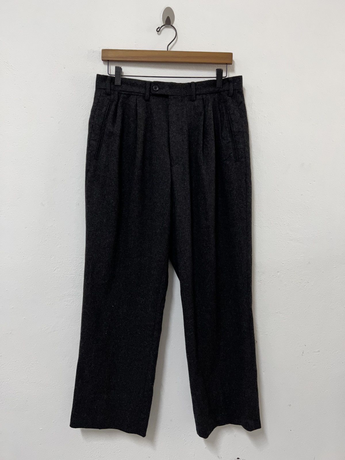 Hiroko Koshino Homme Hiroko Koshino Wool Pant Size US 32 / EU 48 - 2 Thumbnail