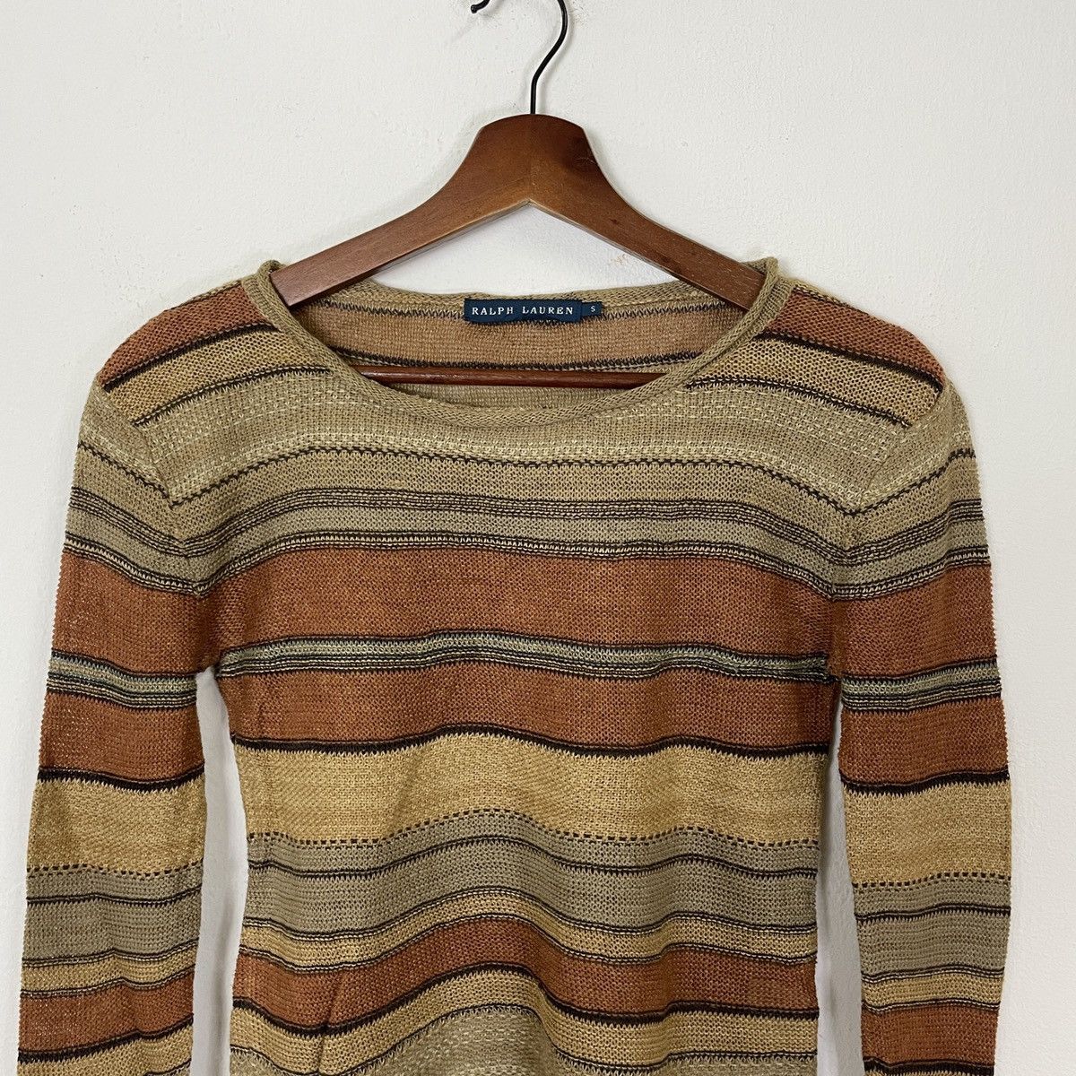 Ralph Lauren Vintage Ralph Lauren Drawstring Honeycomb Unisex Knitwear Size US XXS / EU 40 - 4 Thumbnail