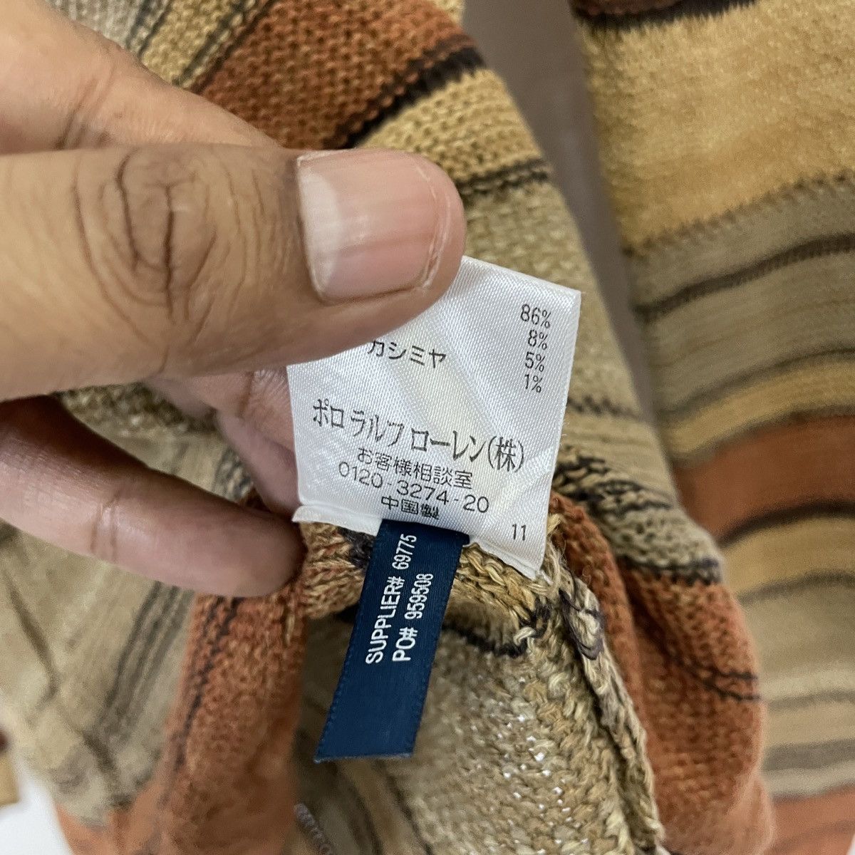 Ralph Lauren Vintage Ralph Lauren Drawstring Honeycomb Unisex Knitwear Size US XXS / EU 40 - 6 Thumbnail