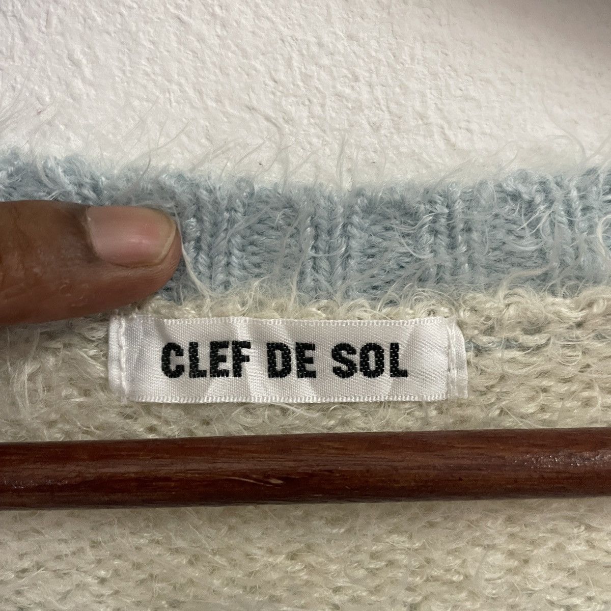 Aran Isles Knitwear × Other Cleft De Sol Stripe Conhet Mohair Knitwear Size US S / EU 44-46 / 1 - 5 Thumbnail