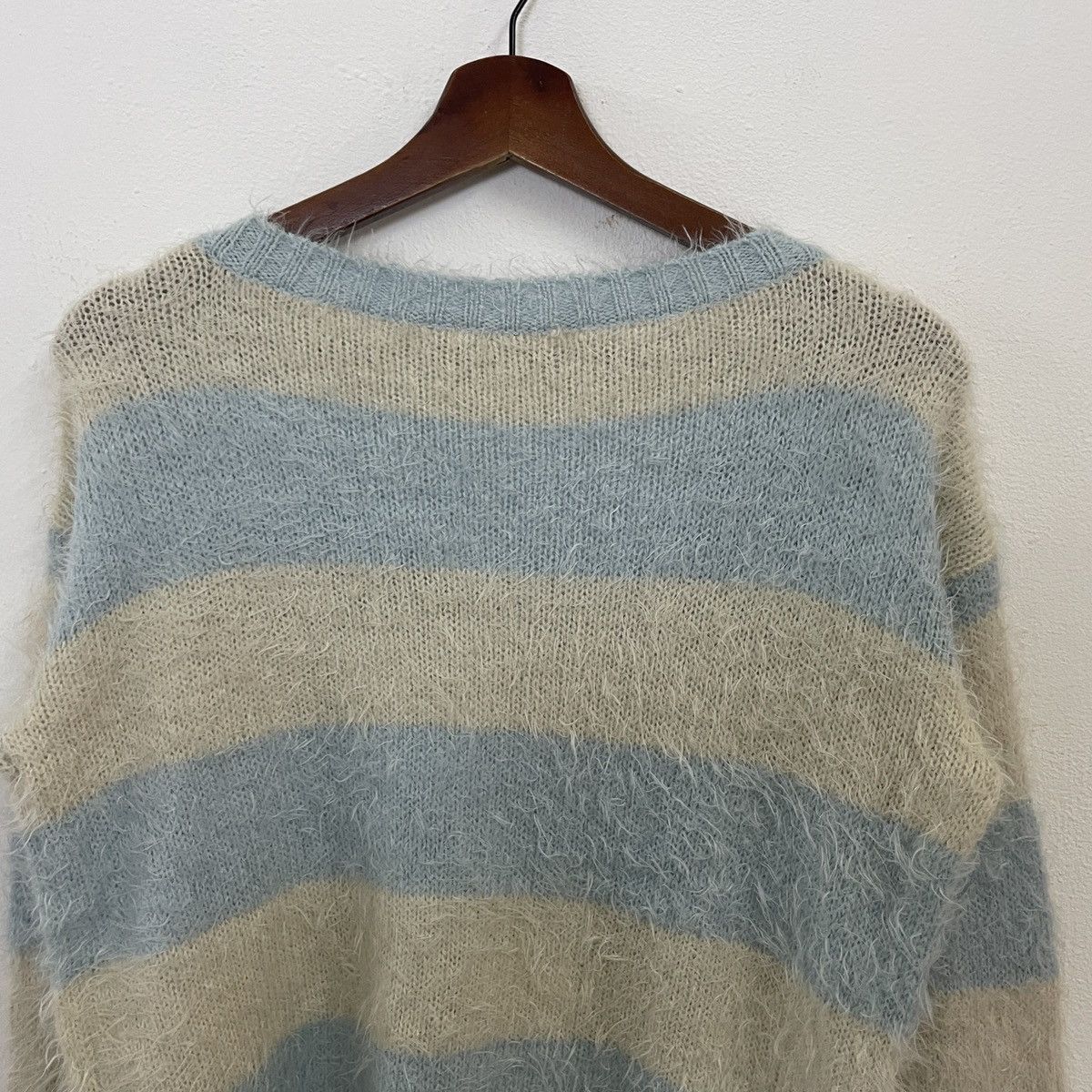 Aran Isles Knitwear × Other Cleft De Sol Stripe Conhet Mohair Knitwear Size US S / EU 44-46 / 1 - 11 Thumbnail