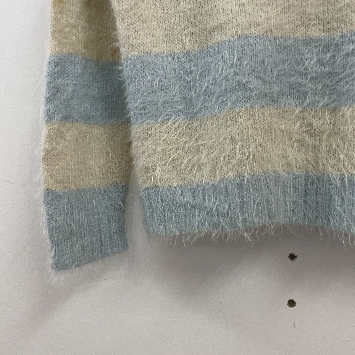 Aran Isles Knitwear × Other Cleft De Sol Stripe Conhet Mohair Knitwear Size US S / EU 44-46 / 1 - 3 Thumbnail