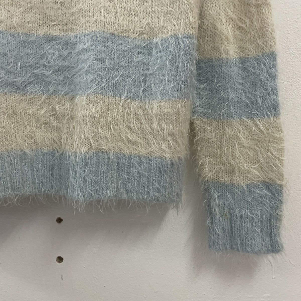 Aran Isles Knitwear × Other Cleft De Sol Stripe Conhet Mohair Knitwear Size US S / EU 44-46 / 1 - 2 Thumbnail