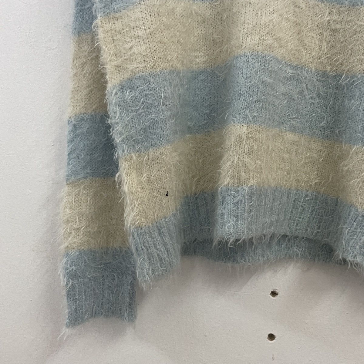 Aran Isles Knitwear × Other Cleft De Sol Stripe Conhet Mohair Knitwear Size US S / EU 44-46 / 1 - 10 Thumbnail