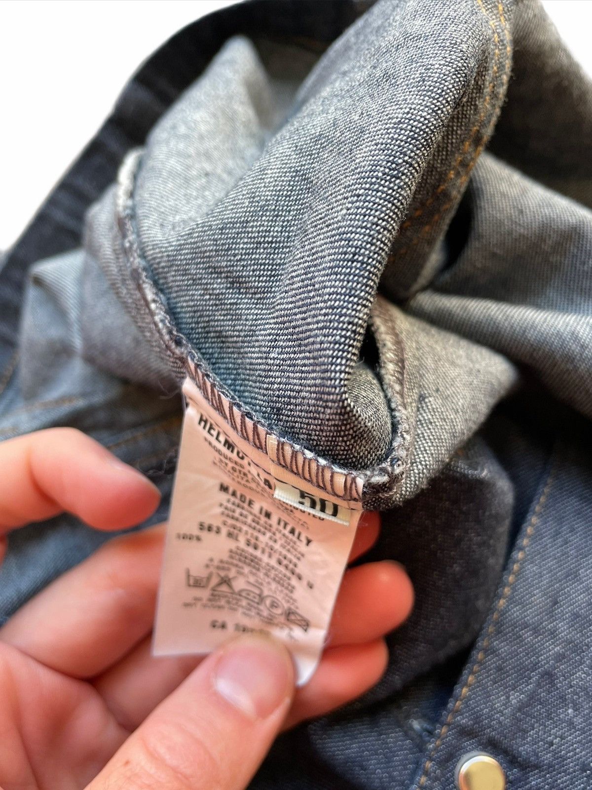 Helmut Lang Sz50 1998 Denim Shirt Light Jacket Size US L / EU 52-54 / 3 - 6 Thumbnail