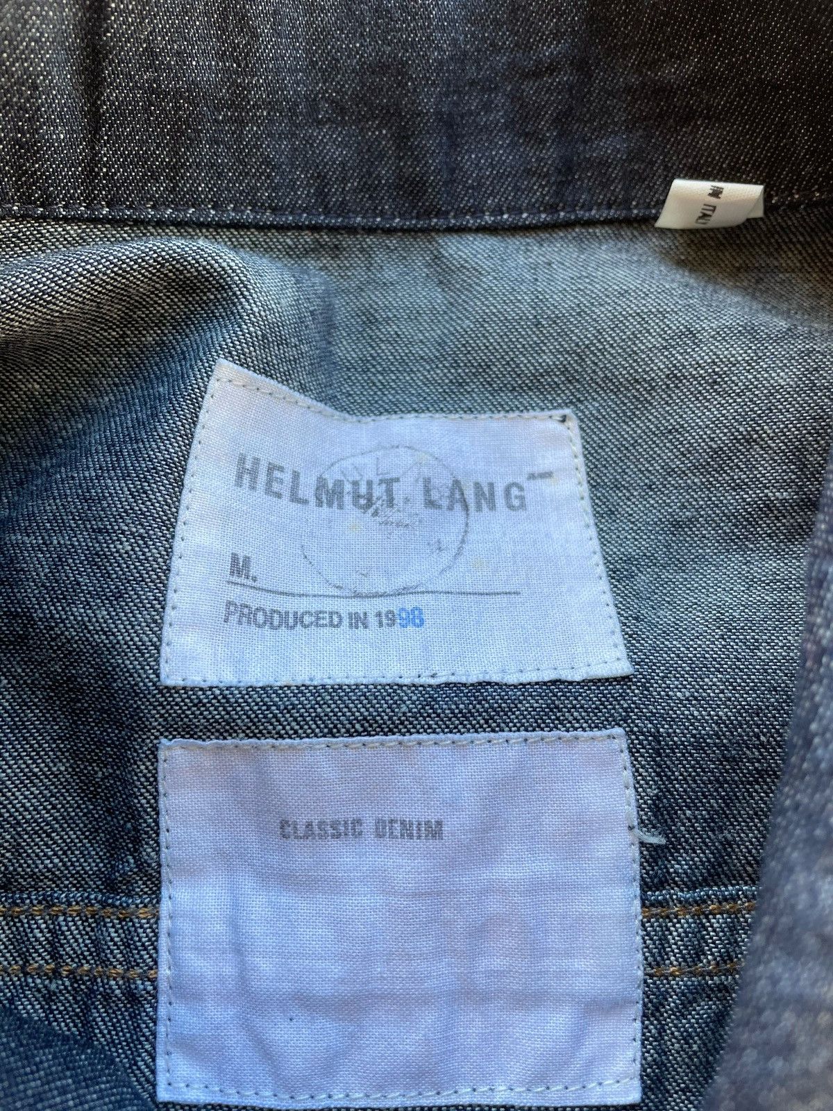 Helmut Lang Sz50 1998 Denim Shirt Light Jacket Size US L / EU 52-54 / 3 - 2 Thumbnail