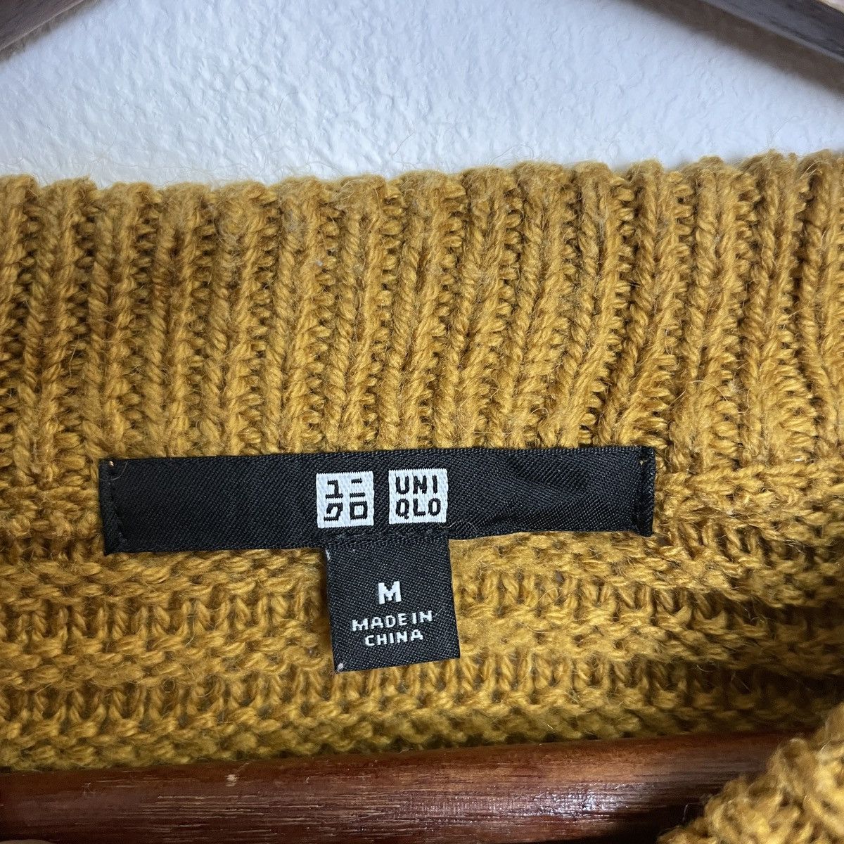 Uniqlo Vintage Uniqlo Drawstring Honeycomb Cable Knitwear Jumper Size US M / EU 48-50 / 2 - 5 Thumbnail