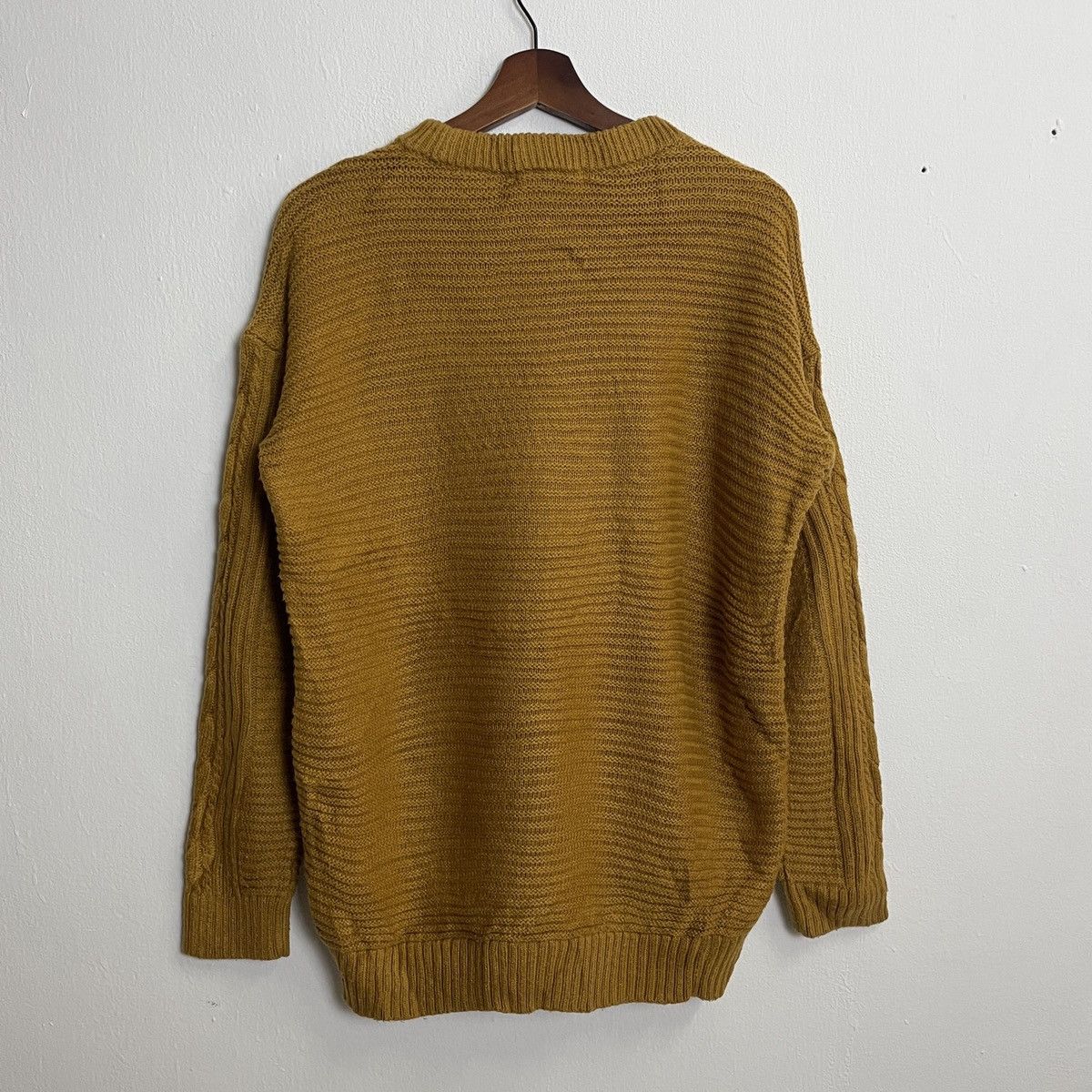 Uniqlo Vintage Uniqlo Drawstring Honeycomb Cable Knitwear Jumper Size US M / EU 48-50 / 2 - 7 Thumbnail