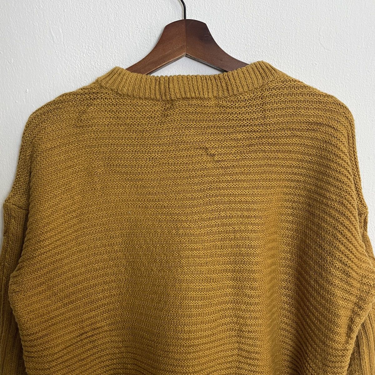 Uniqlo Vintage Uniqlo Drawstring Honeycomb Cable Knitwear Jumper Size US M / EU 48-50 / 2 - 10 Thumbnail