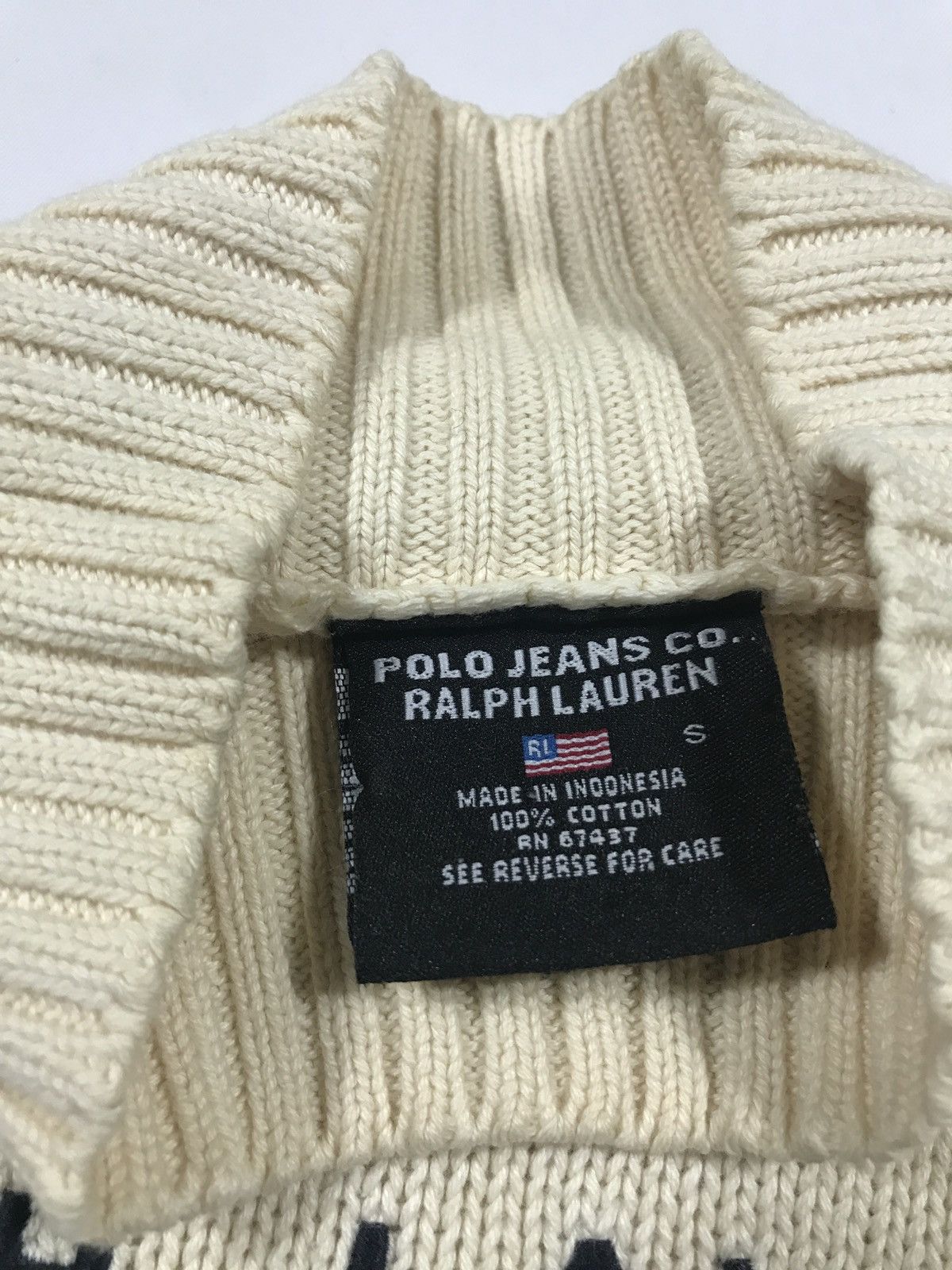 Polo Ralph Lauren Vintage Polo Ralph Lauren Flag Knit Sweater Size S / US 4 / IT 40 - 5 Thumbnail