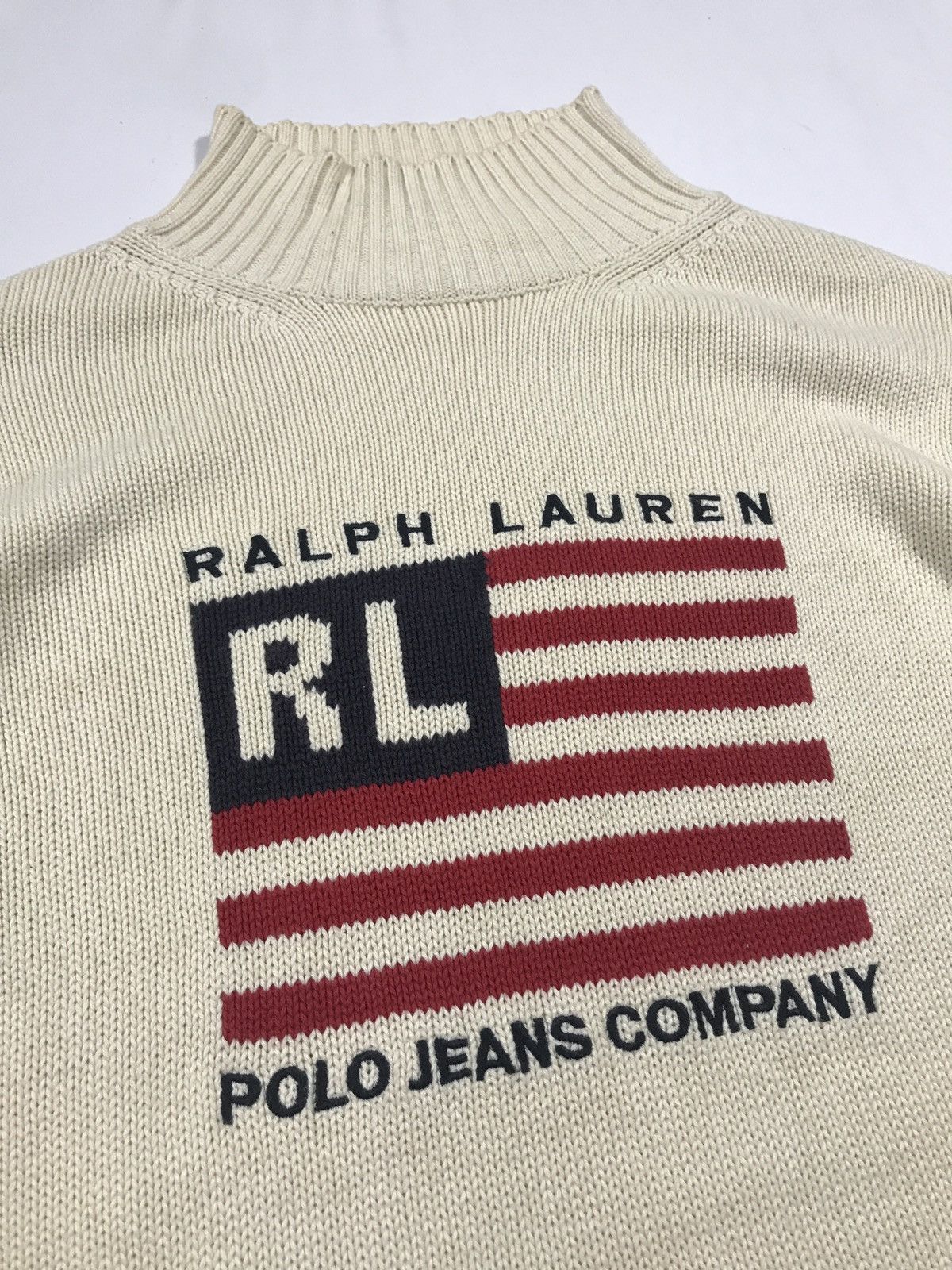 Polo Ralph Lauren Vintage Polo Ralph Lauren Flag Knit Sweater Size S / US 4 / IT 40 - 3 Thumbnail
