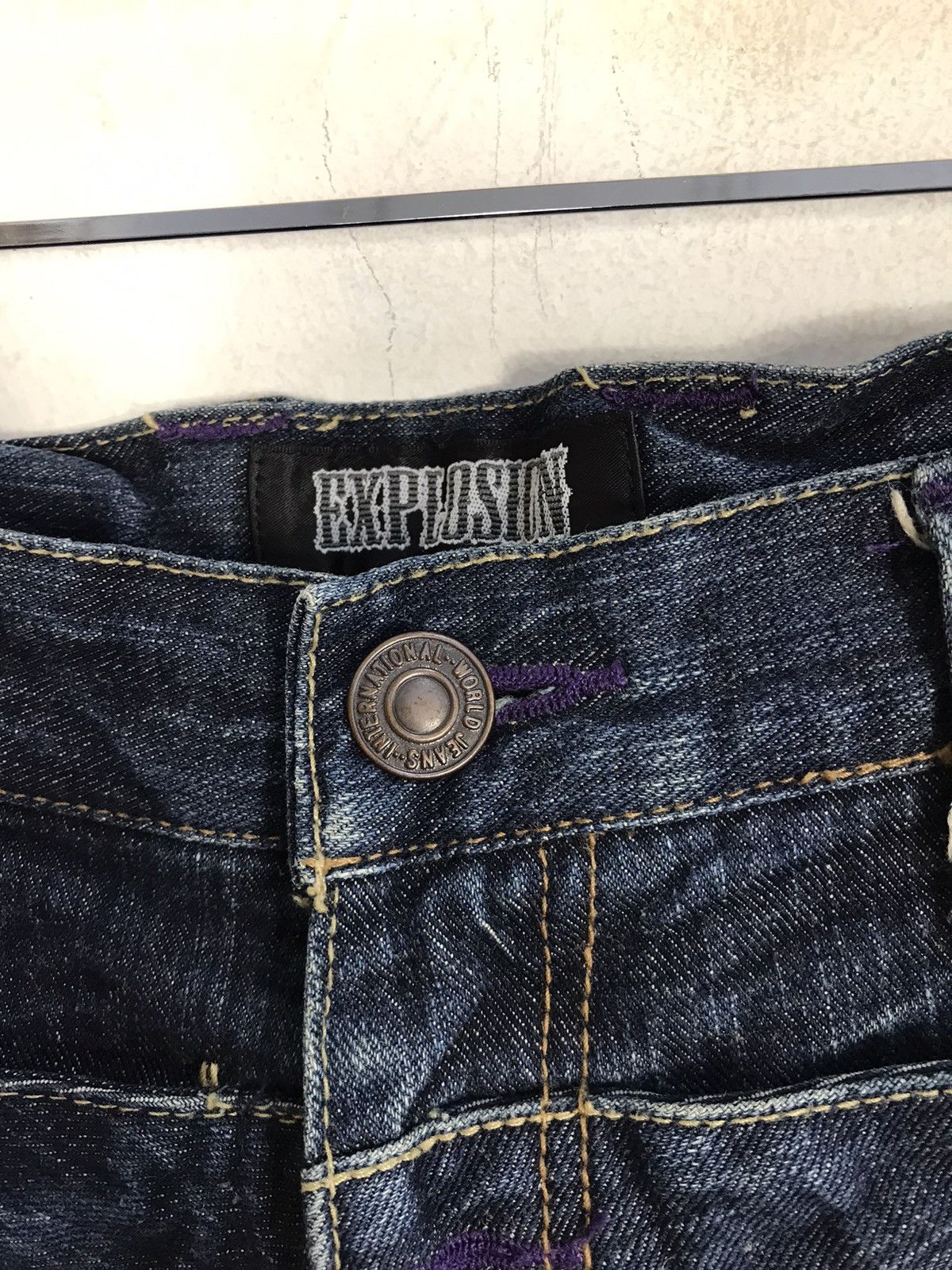 Japanese Brand × Vintage Vintage Explosion Double Waist Pocket Design Jeans Size US 32 / EU 48 - 8 Thumbnail