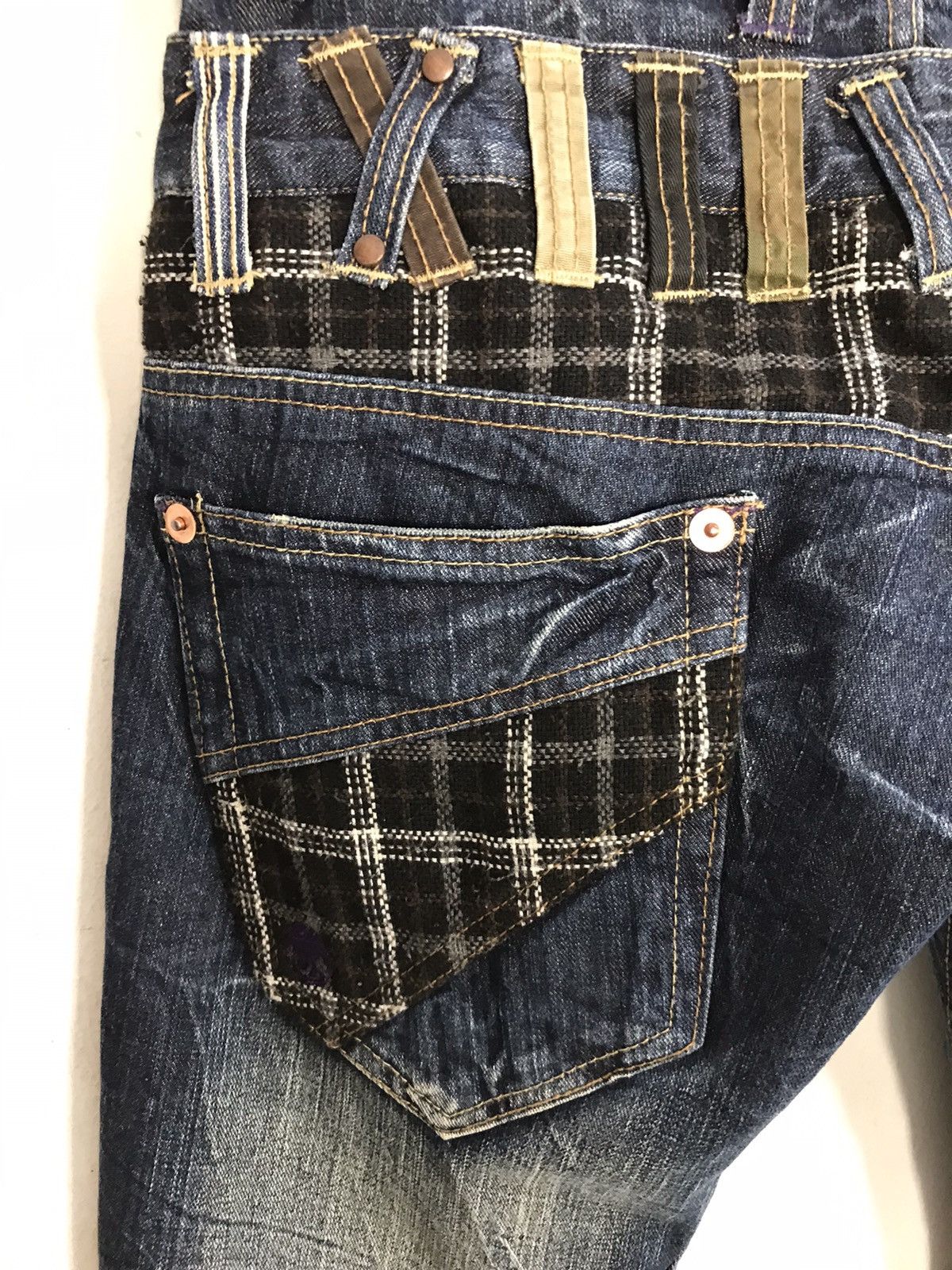 Japanese Brand × Vintage Vintage Explosion Double Waist Pocket Design Jeans Size US 32 / EU 48 - 12 Thumbnail