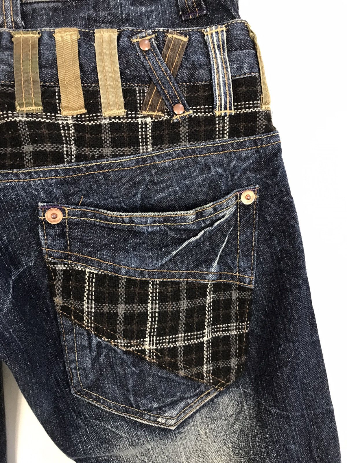 Japanese Brand × Vintage Vintage Explosion Double Waist Pocket Design Jeans Size US 32 / EU 48 - 11 Thumbnail