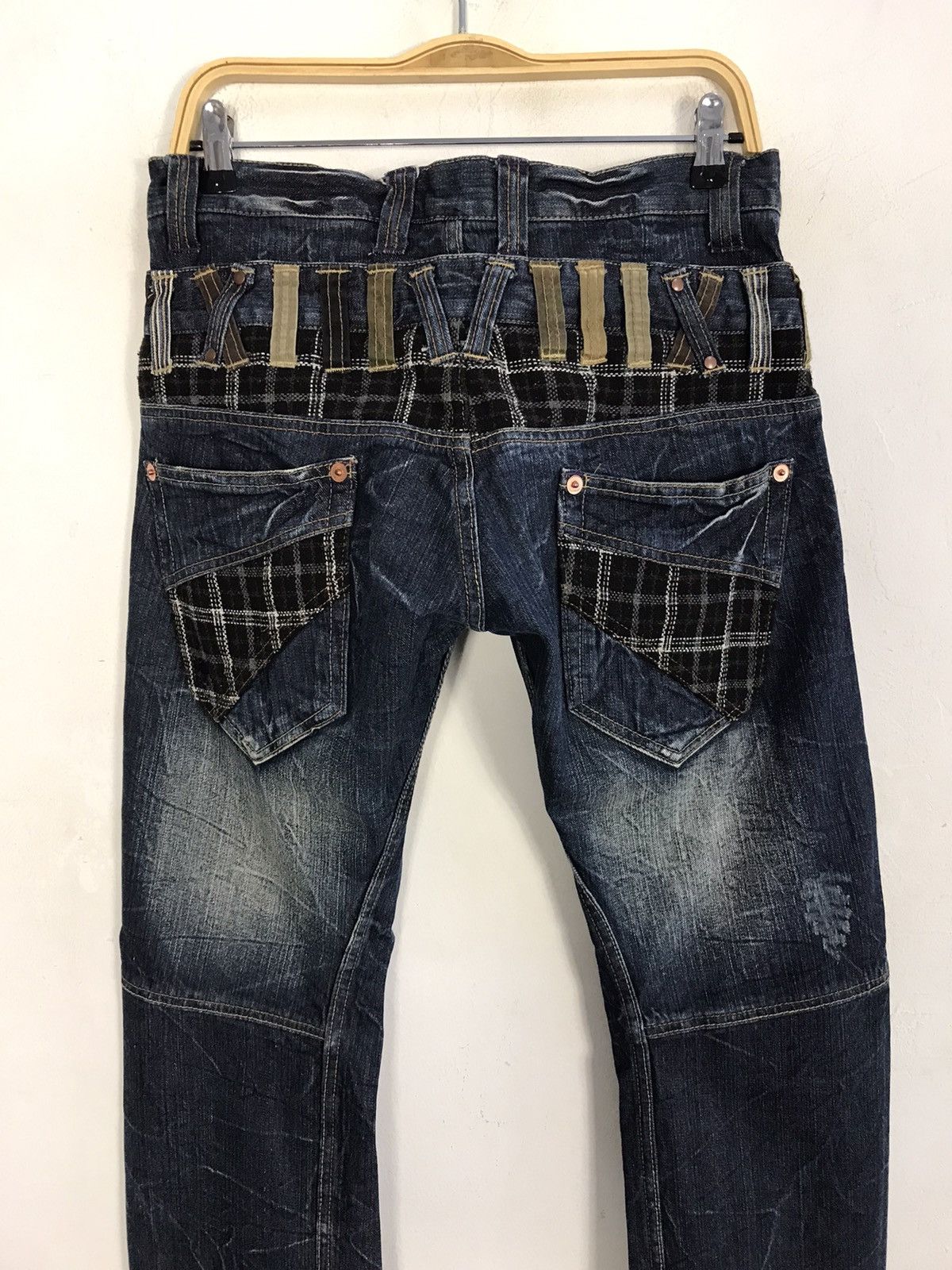 Japanese Brand × Vintage Vintage Explosion Double Waist Pocket Design Jeans Size US 32 / EU 48 - 10 Thumbnail