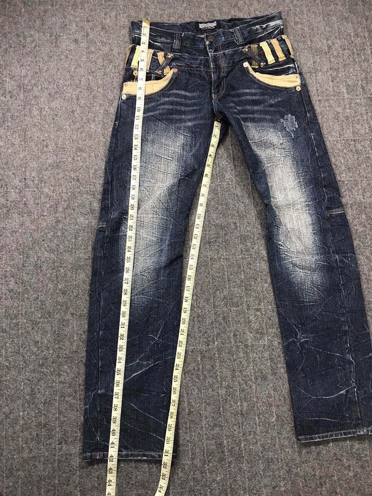 Japanese Brand × Vintage Vintage Explosion Double Waist Pocket Design Jeans Size US 32 / EU 48 - 18 Thumbnail