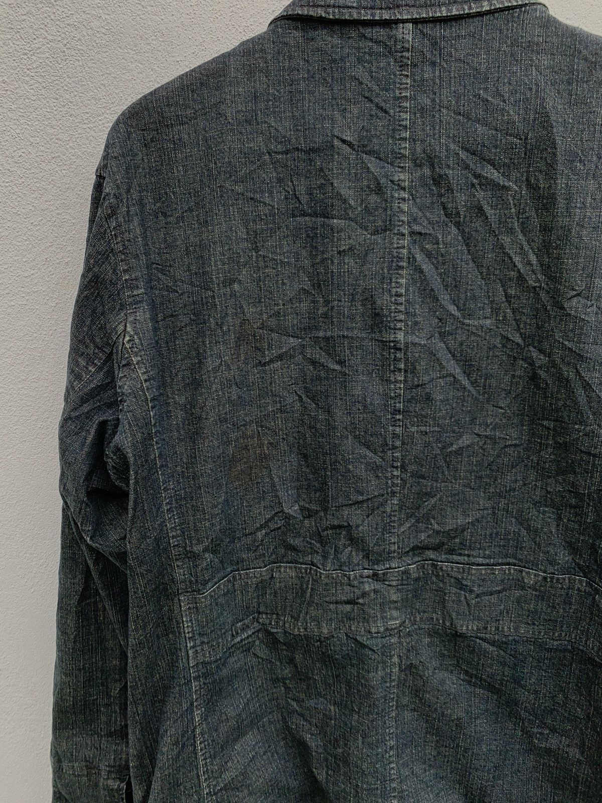 Japanese Brand 90s Kansai Yamamoto Denim Jeans Chore Jacket Size US XL / EU 56 / 4 - 10 Thumbnail