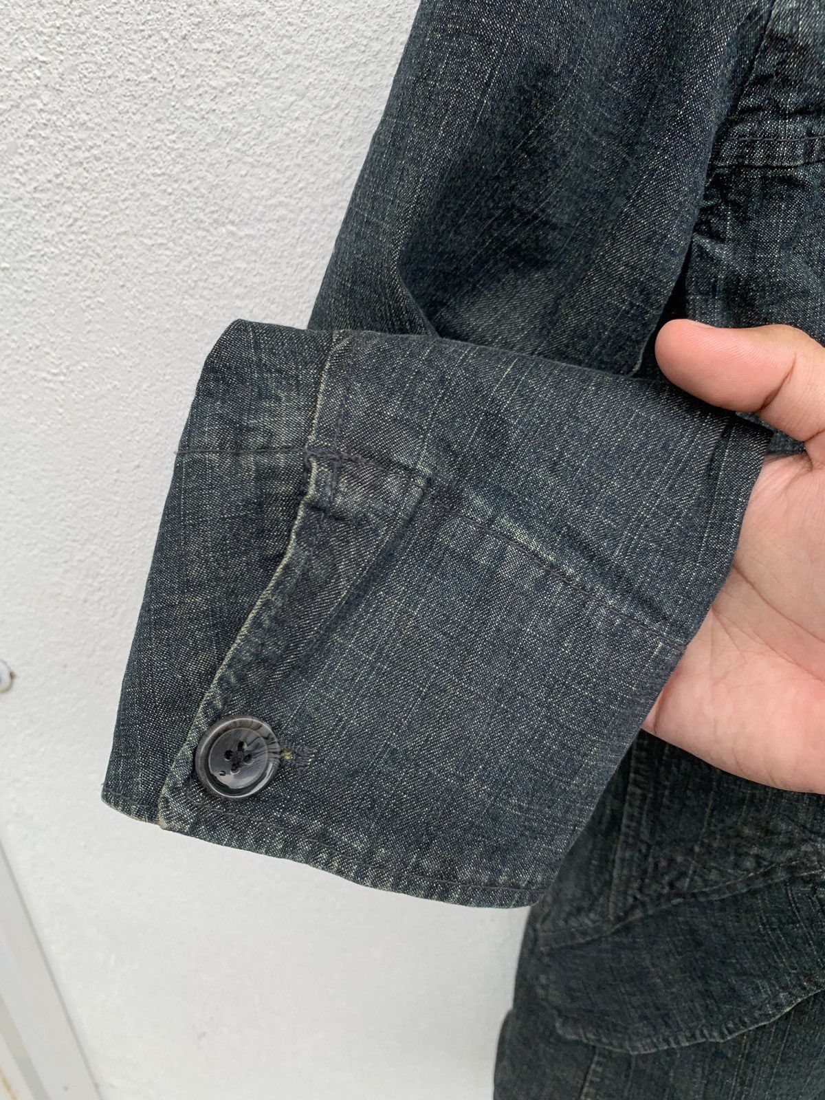 Japanese Brand 90s Kansai Yamamoto Denim Jeans Chore Jacket Size US XL / EU 56 / 4 - 8 Thumbnail