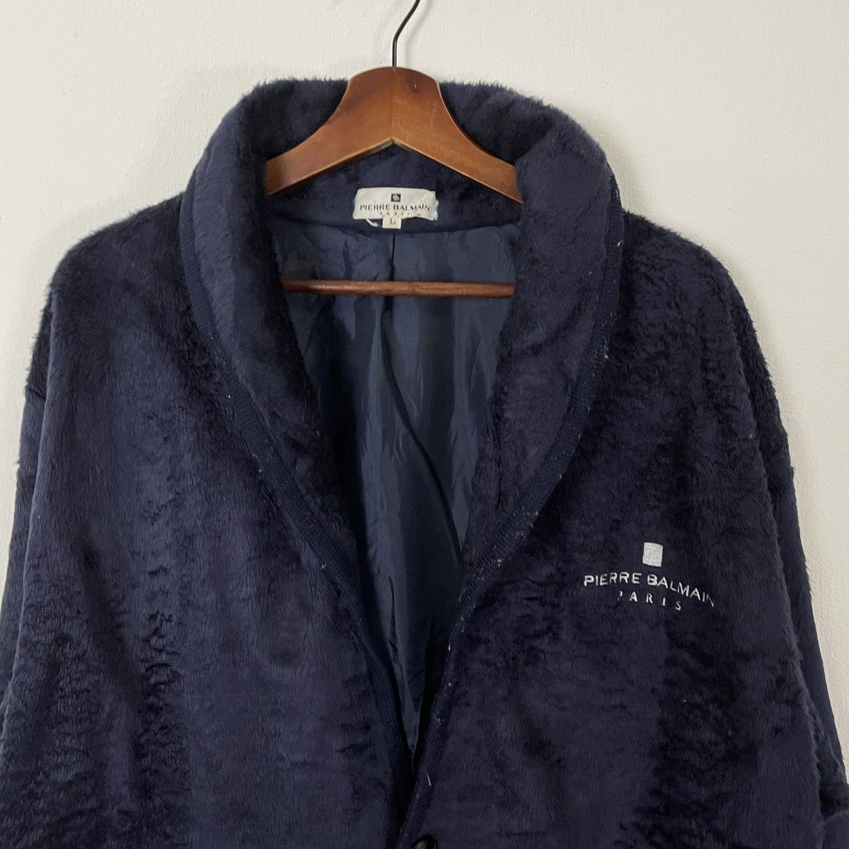 Pierre Balmain Vintage Pierre Balmain Embroidery Small Logo Fleece Jacket Size US L / EU 52-54 / 3 - 5 Thumbnail