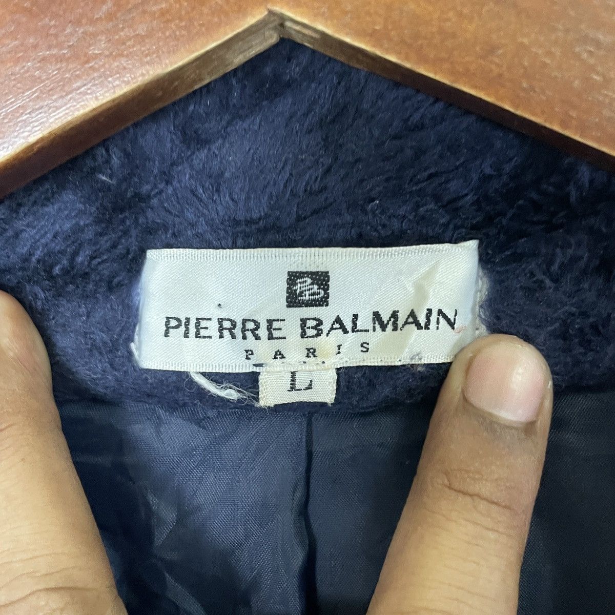 Pierre Balmain Vintage Pierre Balmain Embroidery Small Logo Fleece Jacket Size US L / EU 52-54 / 3 - 6 Thumbnail