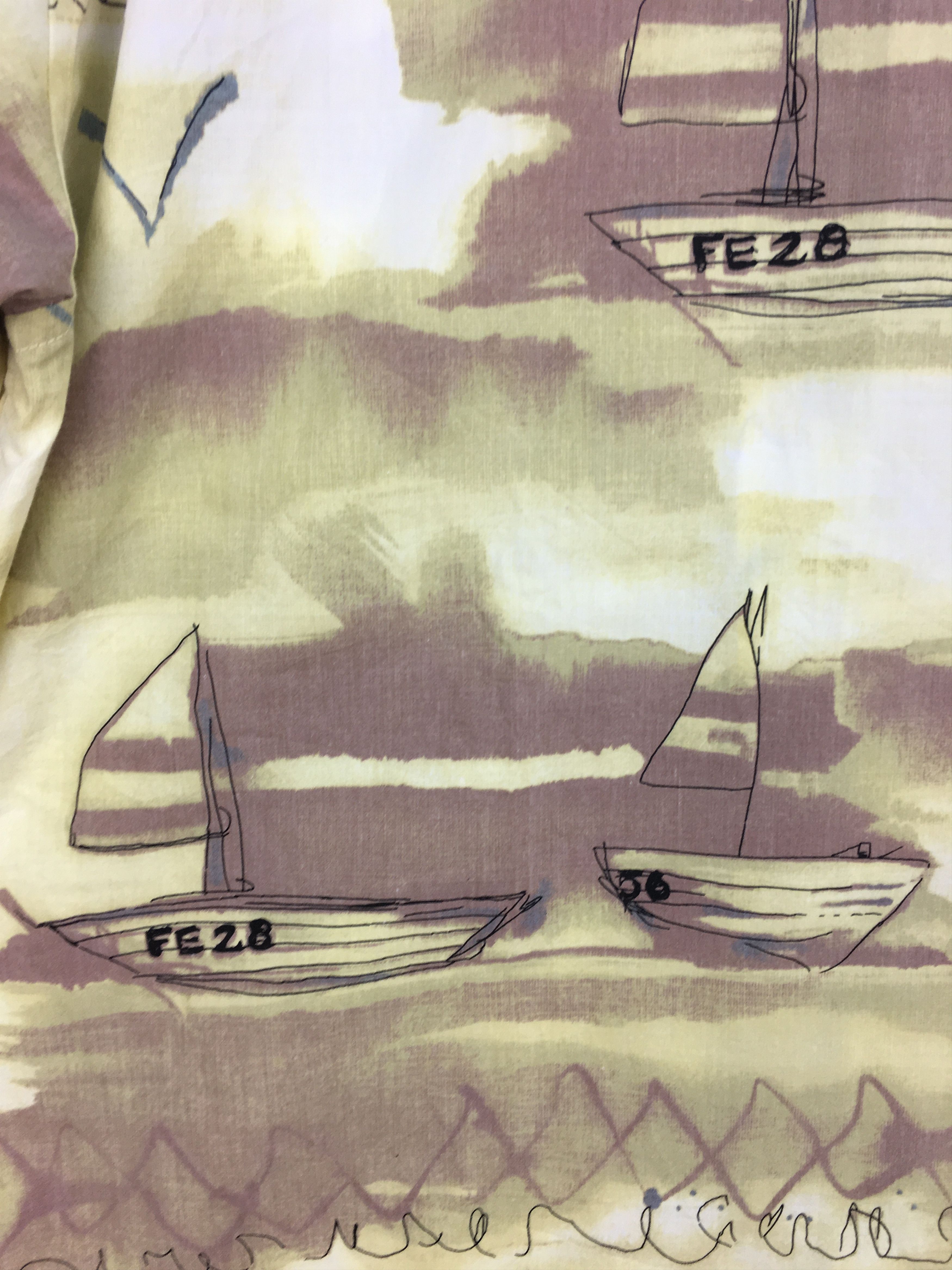 Lanvin Lanvin Paris Sailing Boat Fullprint Button Up Shirt Size US M / EU 48-50 / 2 - 7 Thumbnail