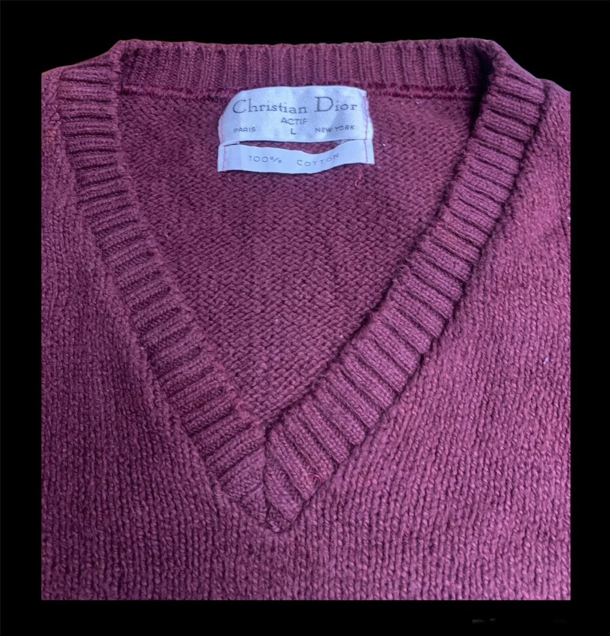 Christian Dior Monsieur × Designer × Dior Authentic Vintage CHRISTIAN DIOR Knit Actif Crewneck Size US L / EU 52-54 / 3 - 14 Thumbnail