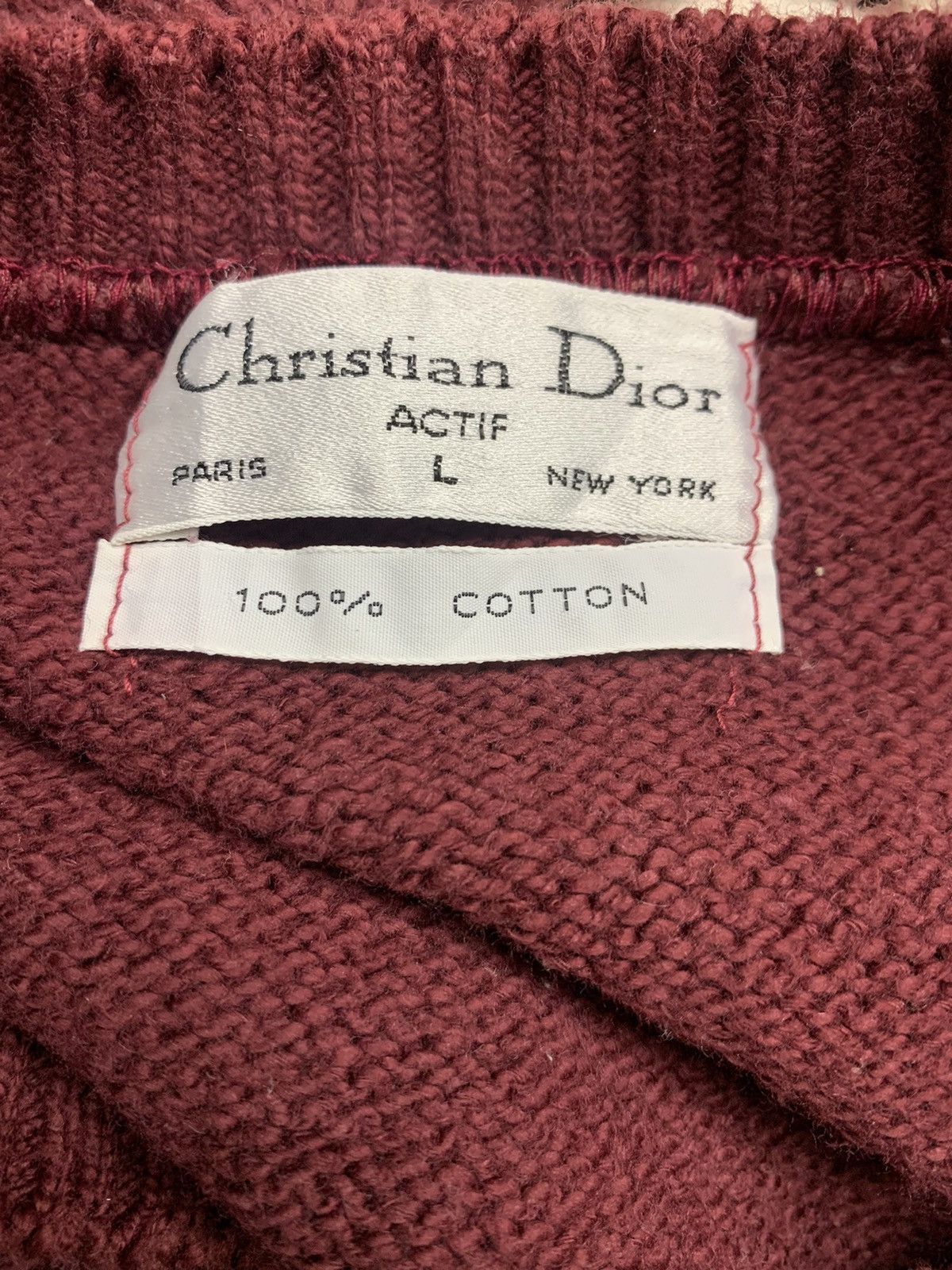 Christian Dior Monsieur × Designer × Dior Authentic Vintage CHRISTIAN DIOR Knit Actif Crewneck Size US L / EU 52-54 / 3 - 15 Thumbnail