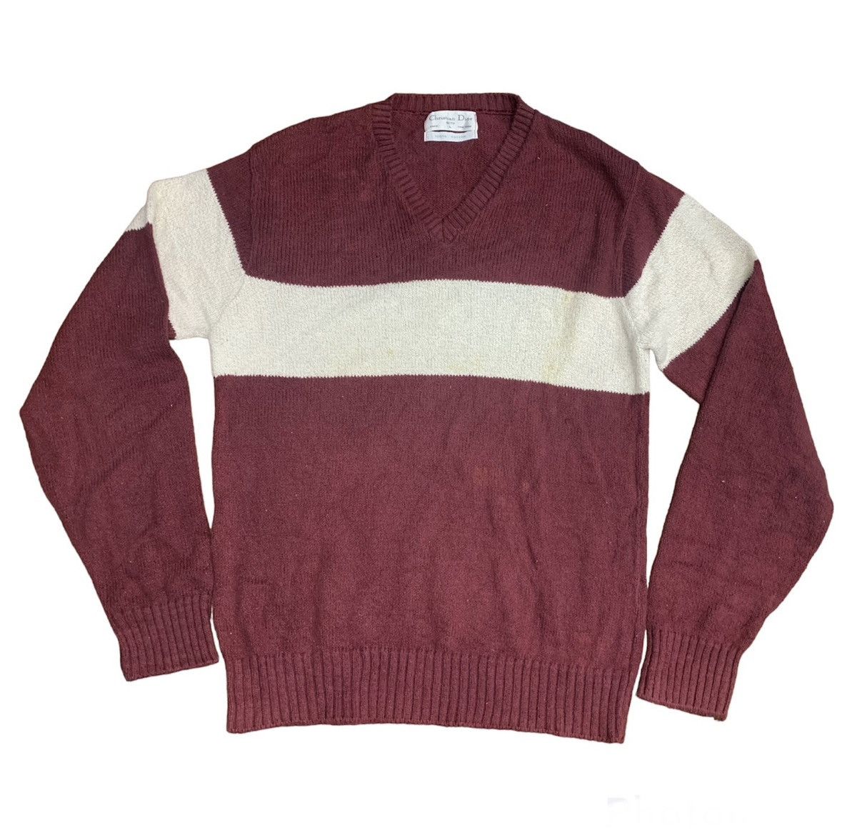 Christian Dior Monsieur × Designer × Dior Authentic Vintage CHRISTIAN DIOR Knit Actif Crewneck Size US L / EU 52-54 / 3 - 1 Thumbnail