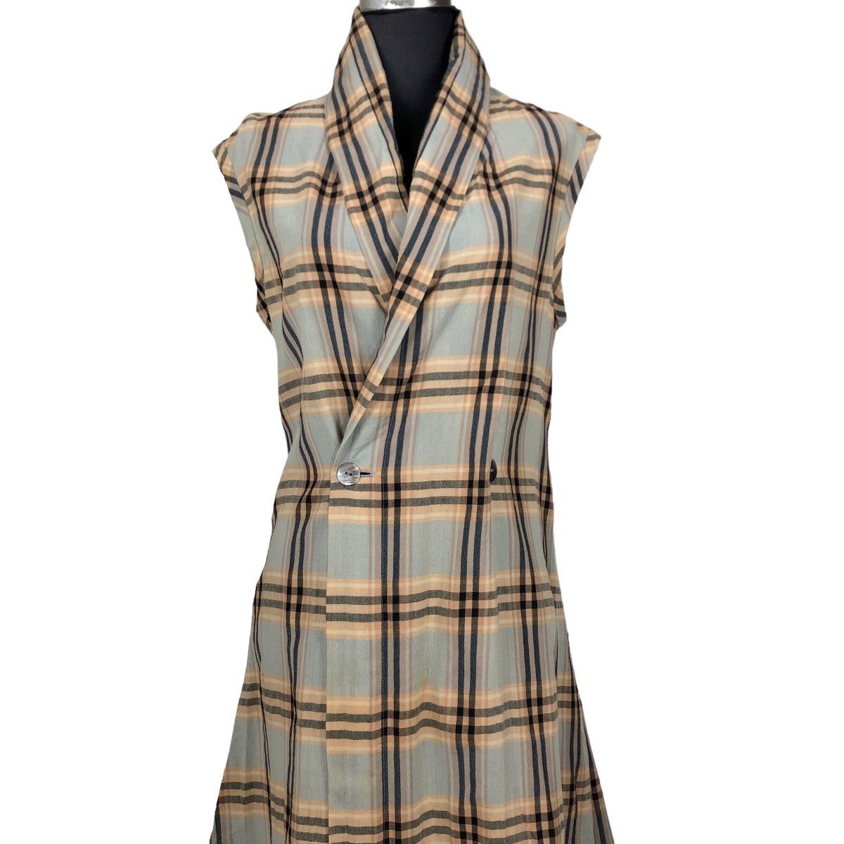 Comme des Garcons Vintage 1997 S/S Tricot Comme Des Garcons Plaid Maxi Dress Size XS / US 0-2 / IT 36-38 - 7 Thumbnail