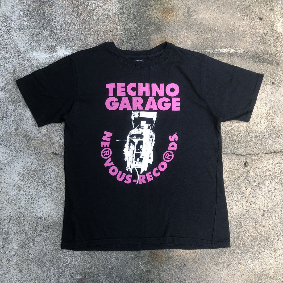 Band Tees × Vintage 🔥Rare🔥Vintage Techno Garage Nervous Records Promo Music Tee Size US S / EU 44-46 / 1 - 1 Thumbnail