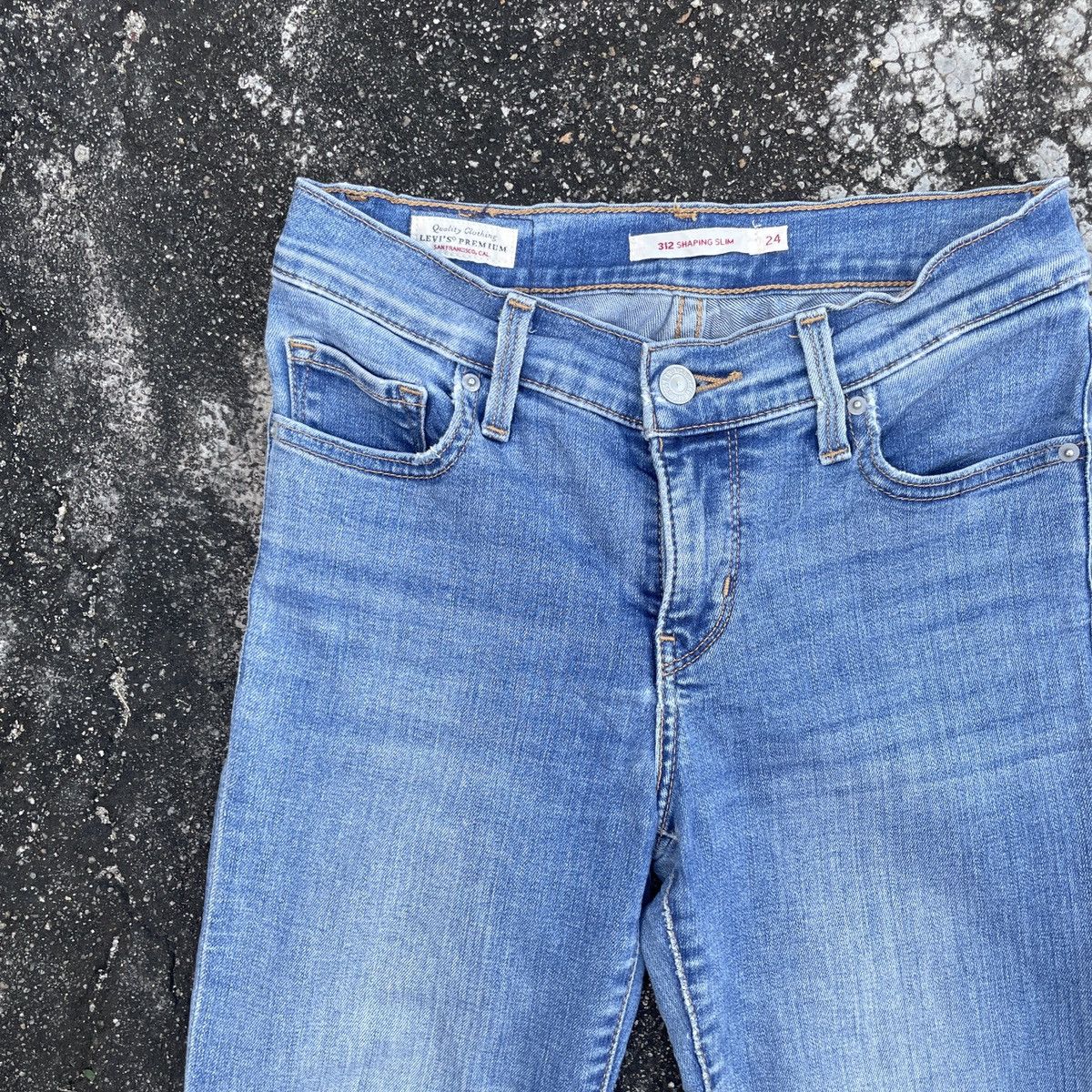 Japanese Brand Vintage Levis Big E Denim Jeans Size 27" / US 4 / IT 40 - 3 Thumbnail