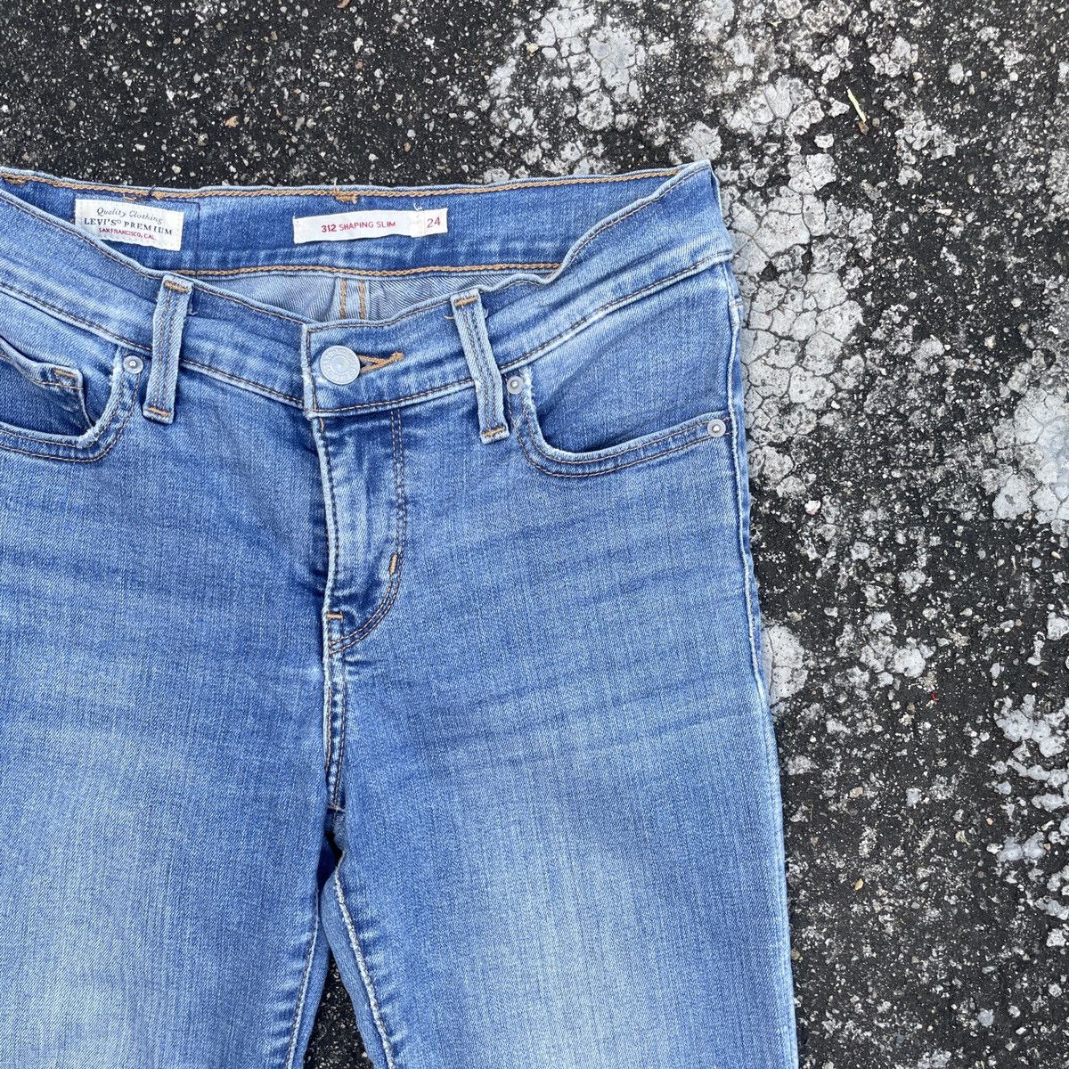 Japanese Brand Vintage Levis Big E Denim Jeans Size 27" / US 4 / IT 40 - 2 Thumbnail