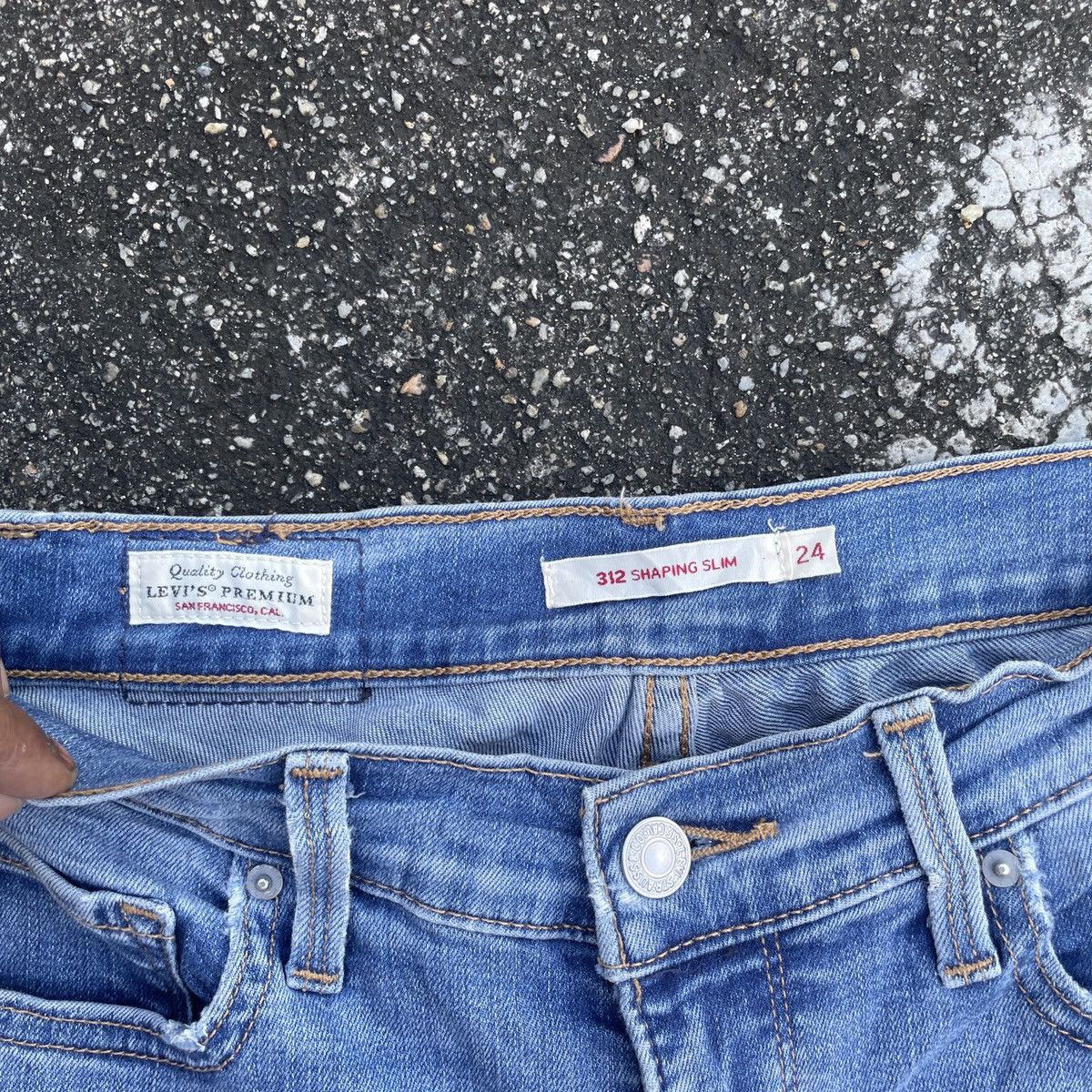 Japanese Brand Vintage Levis Big E Denim Jeans Size 27" / US 4 / IT 40 - 5 Thumbnail