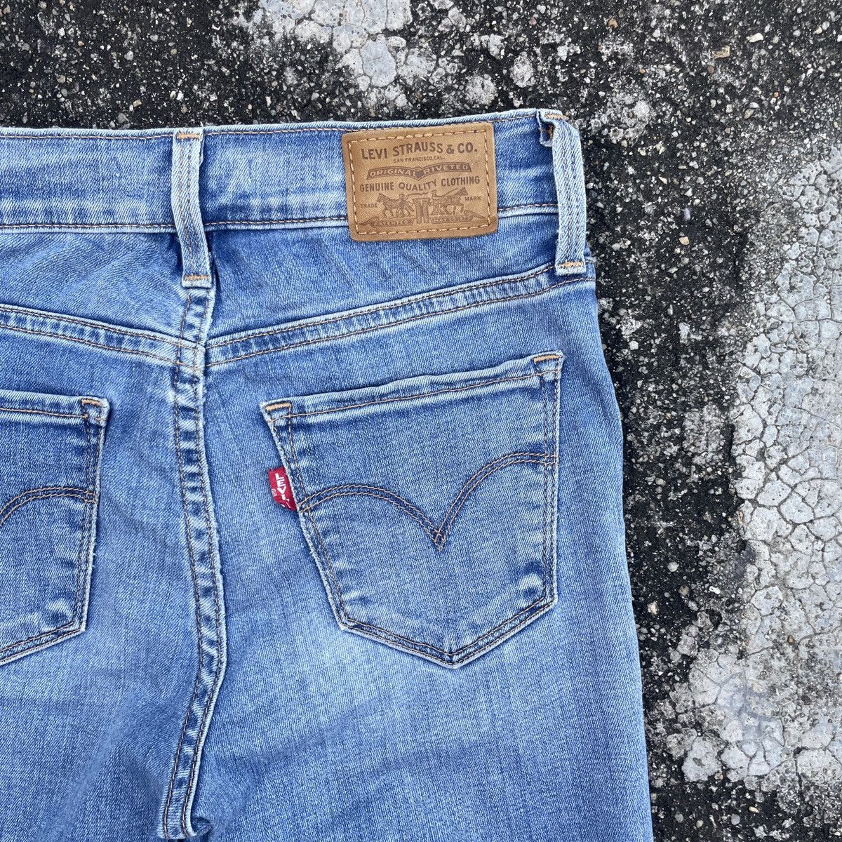 Japanese Brand Vintage Levis Big E Denim Jeans Size 27" / US 4 / IT 40 - 8 Thumbnail