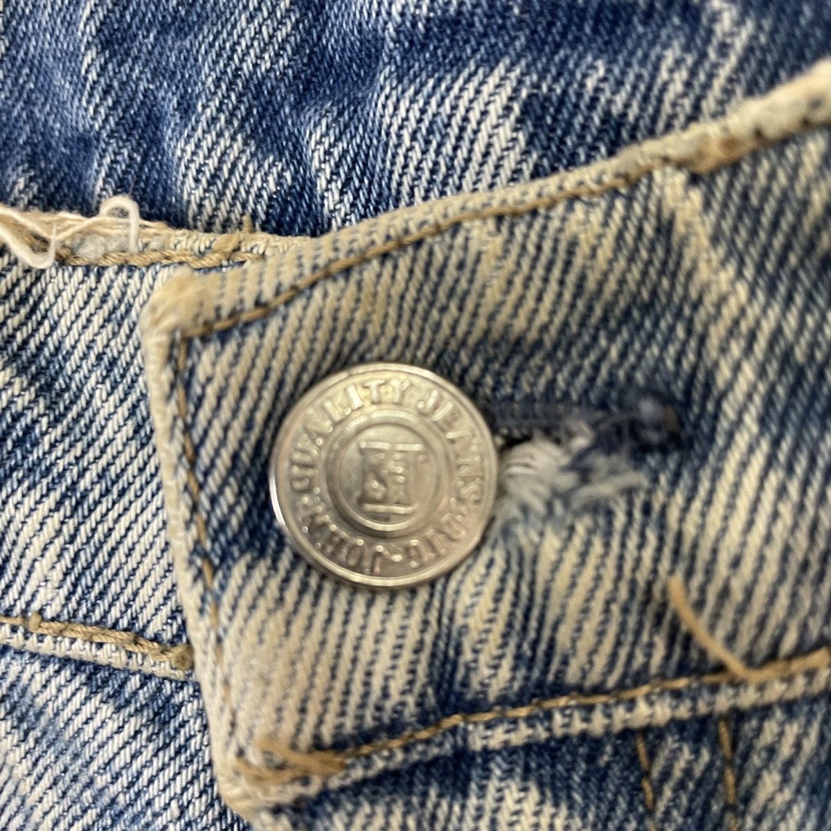 Big John Vintage Big John Distressed Denim Pants Size US 30 / EU 46 - 5 Thumbnail