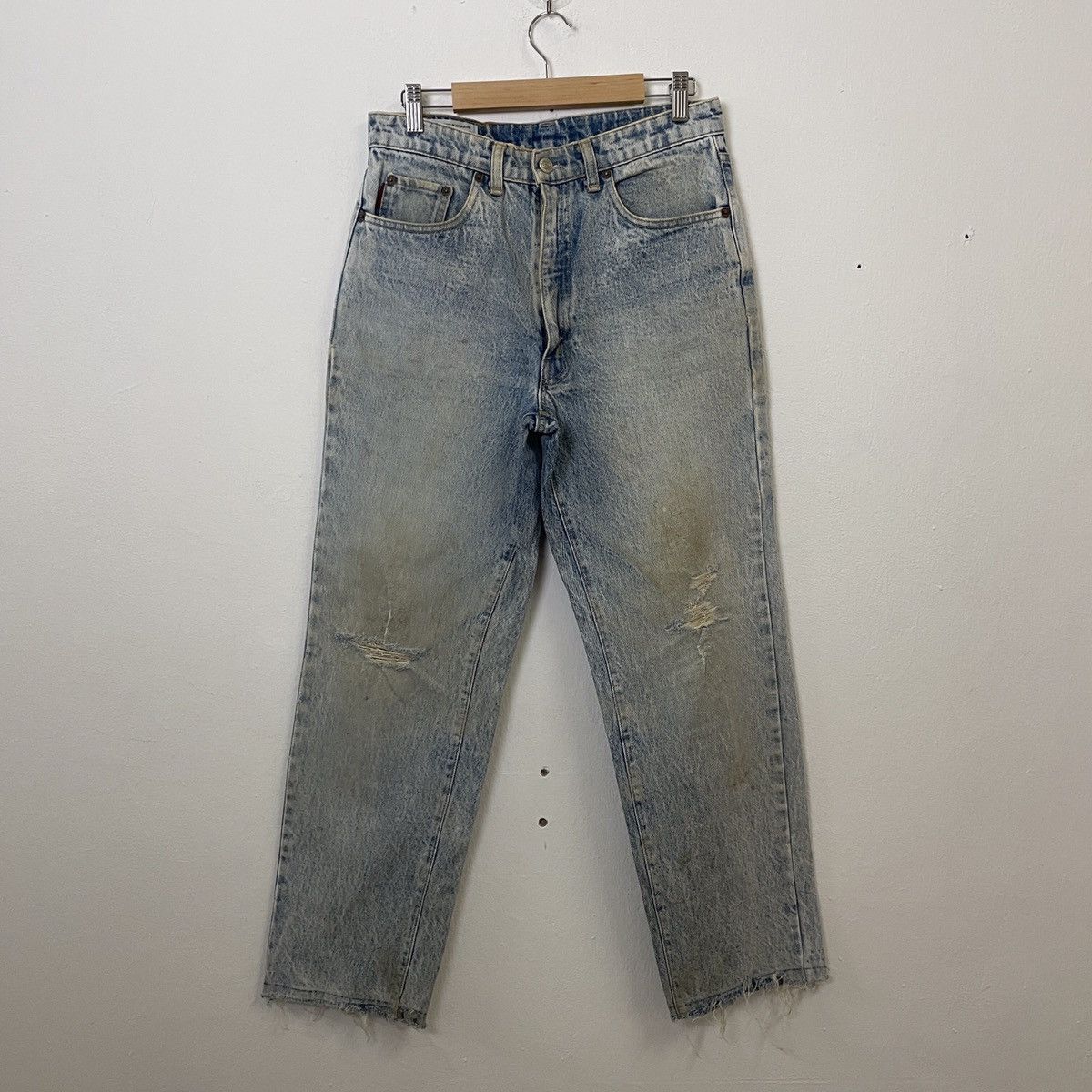 Big John Vintage Big John Distressed Denim Pants Size US 30 / EU 46 - 1 Thumbnail