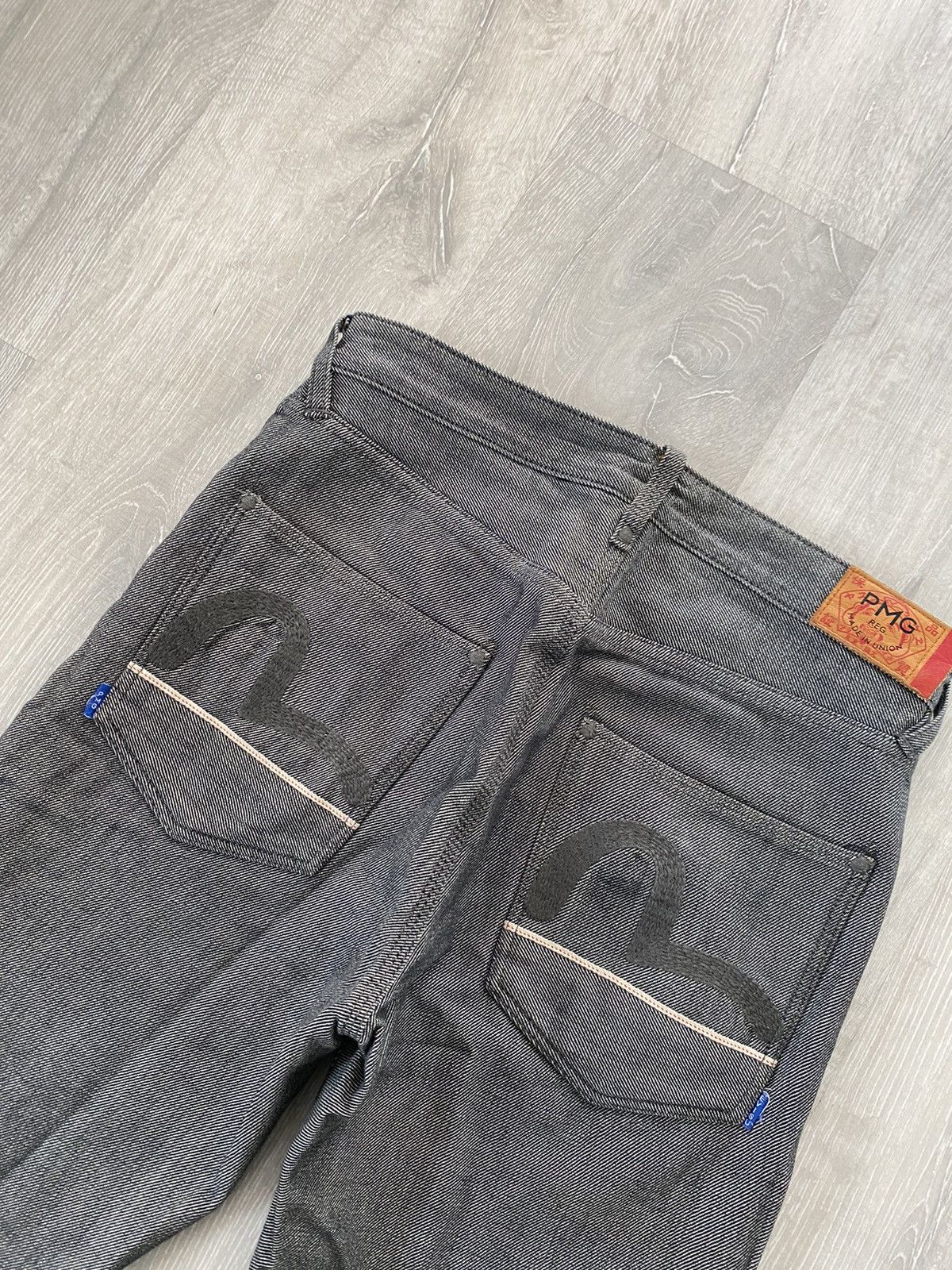 Evisu Evisu jeans vintage selvedge grey black seagulls Japan PMG Size US 29 - 2 Thumbnail