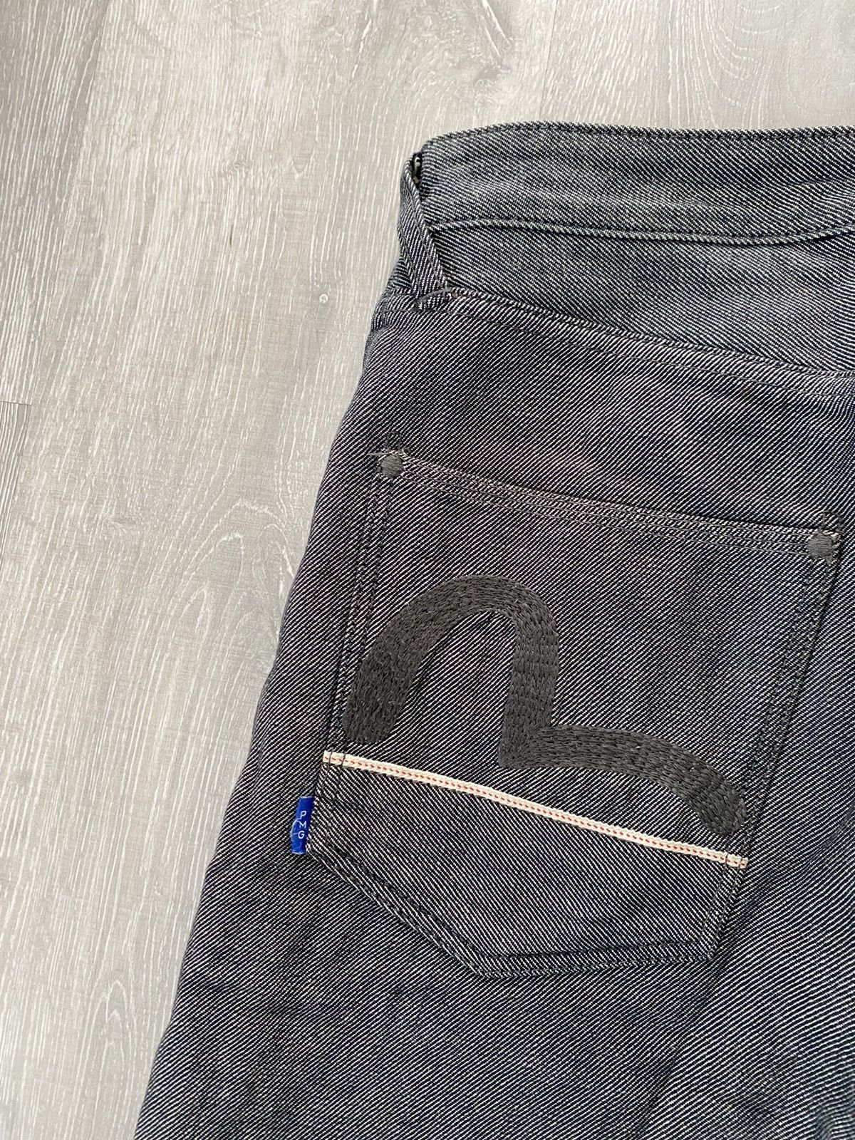 Evisu Evisu jeans vintage selvedge grey black seagulls Japan PMG Size US 29 - 4 Thumbnail