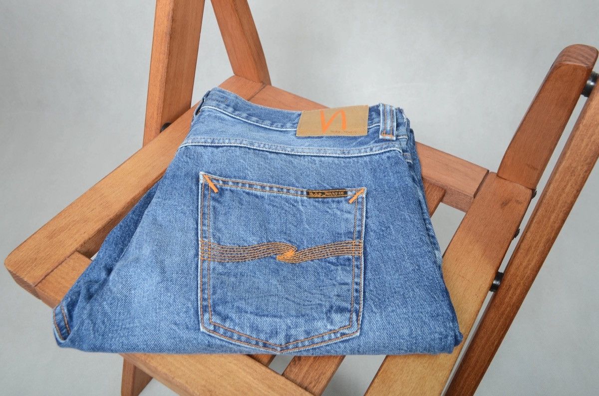 Nudie jeans denim Steady Eddie mid worn size 32