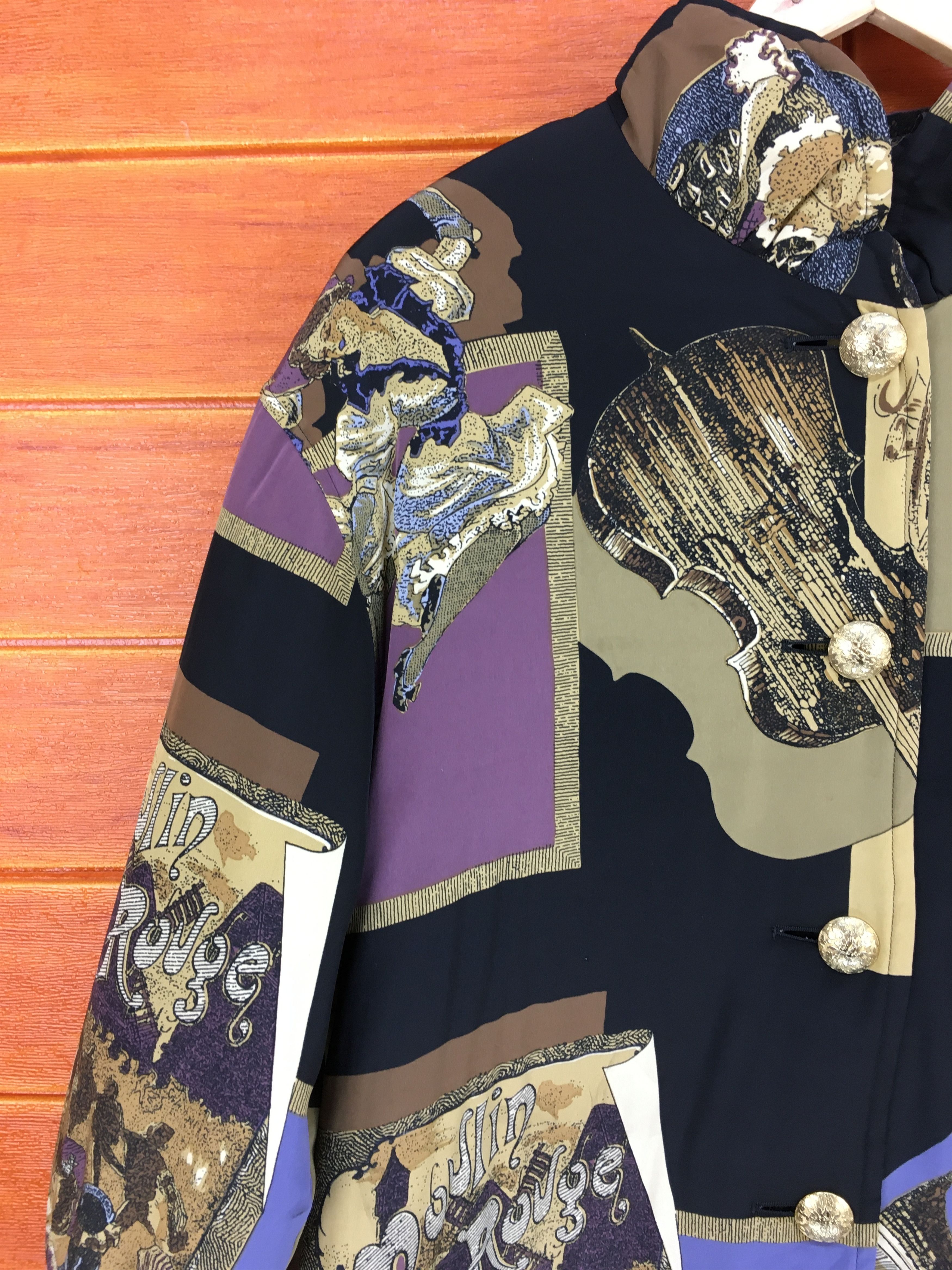 Vintage Palais Senteur Psychedelic Orchestra Yunani Puffer Jacket Size US L / EU 52-54 / 3 - 3 Thumbnail
