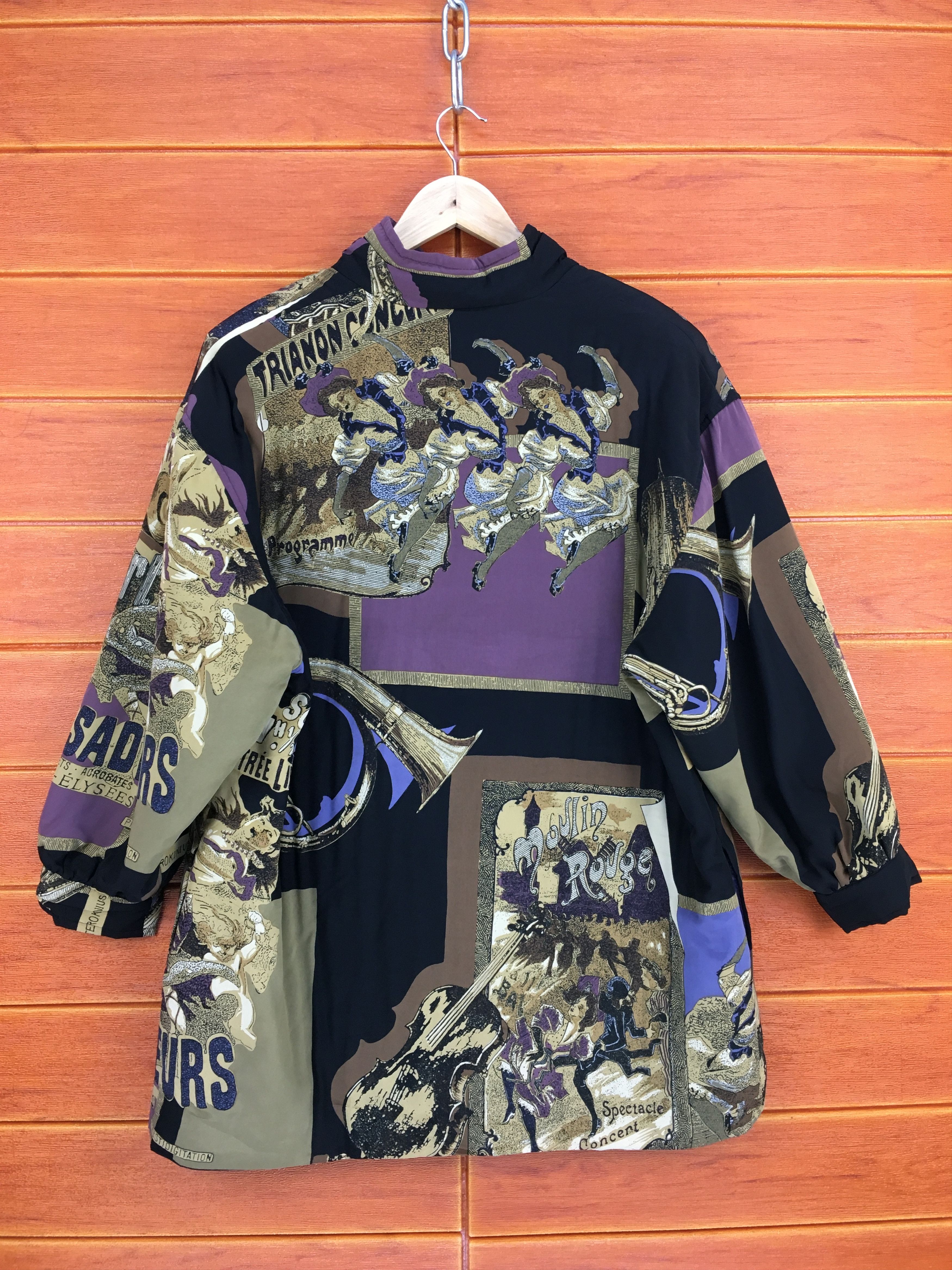 Vintage Palais Senteur Psychedelic Orchestra Yunani Puffer Jacket Size US L / EU 52-54 / 3 - 9 Thumbnail