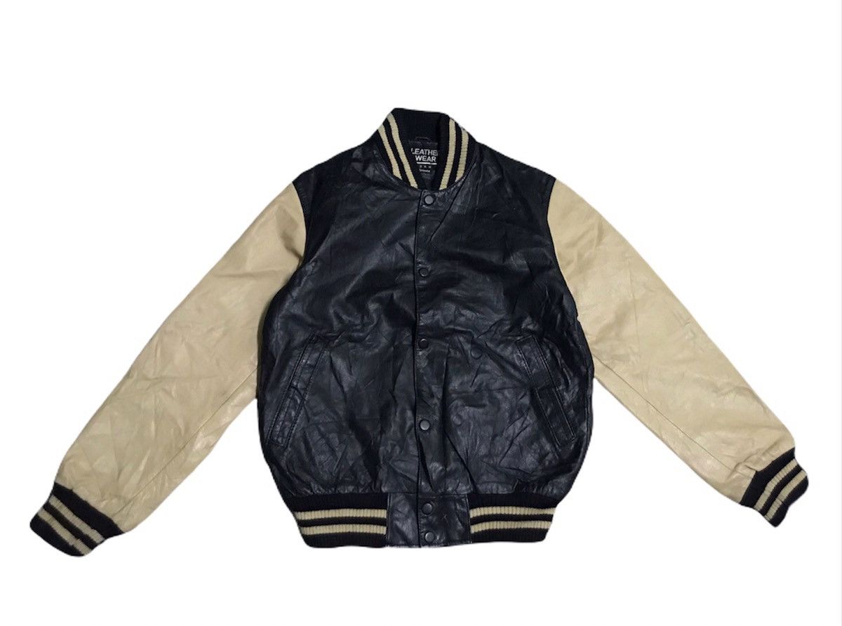 Japanese Brand varsity leather jacket Size US S / EU 44-46 / 1 - 3 Thumbnail
