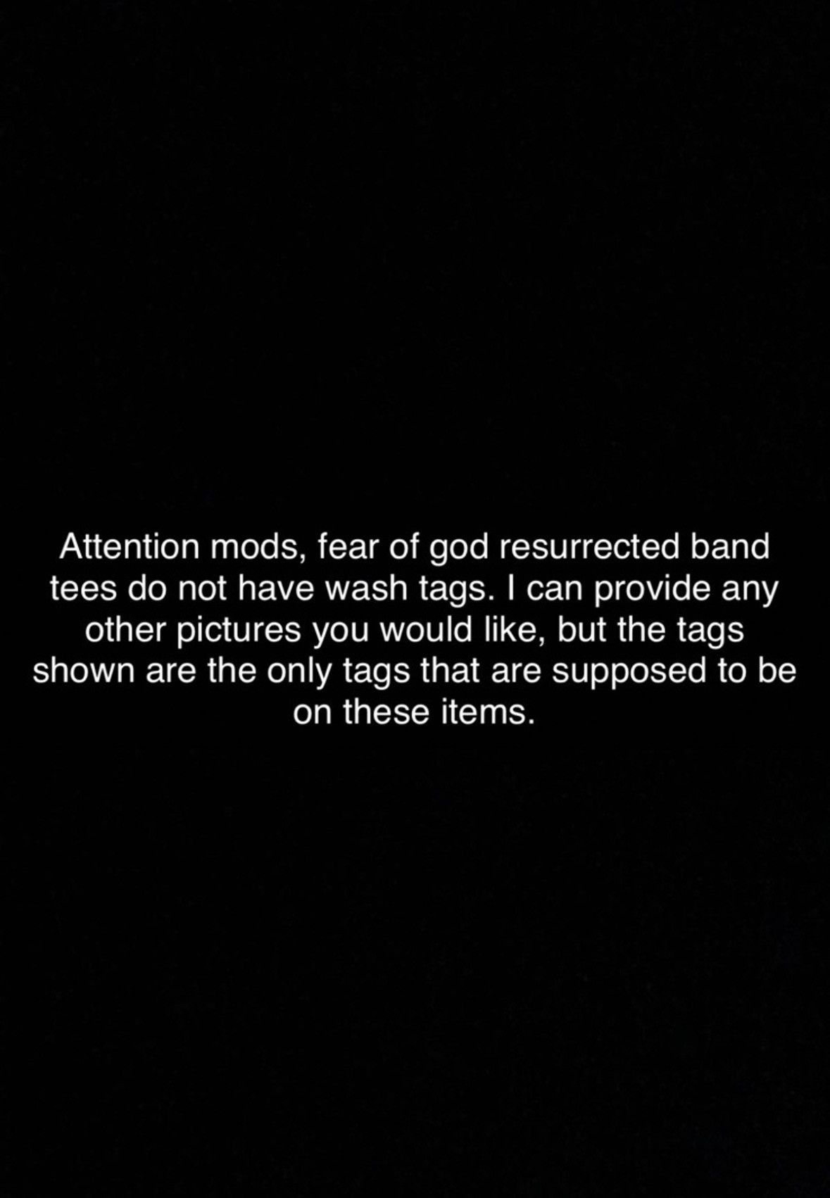 Fear of God Resurrected Manson Tee Size US L / EU 52-54 / 3 - 7 Thumbnail
