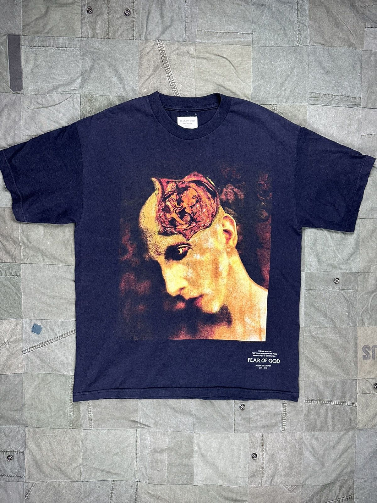 image of Fear Of God Resurrected Manson Tee in Black, Men's (Size Large)