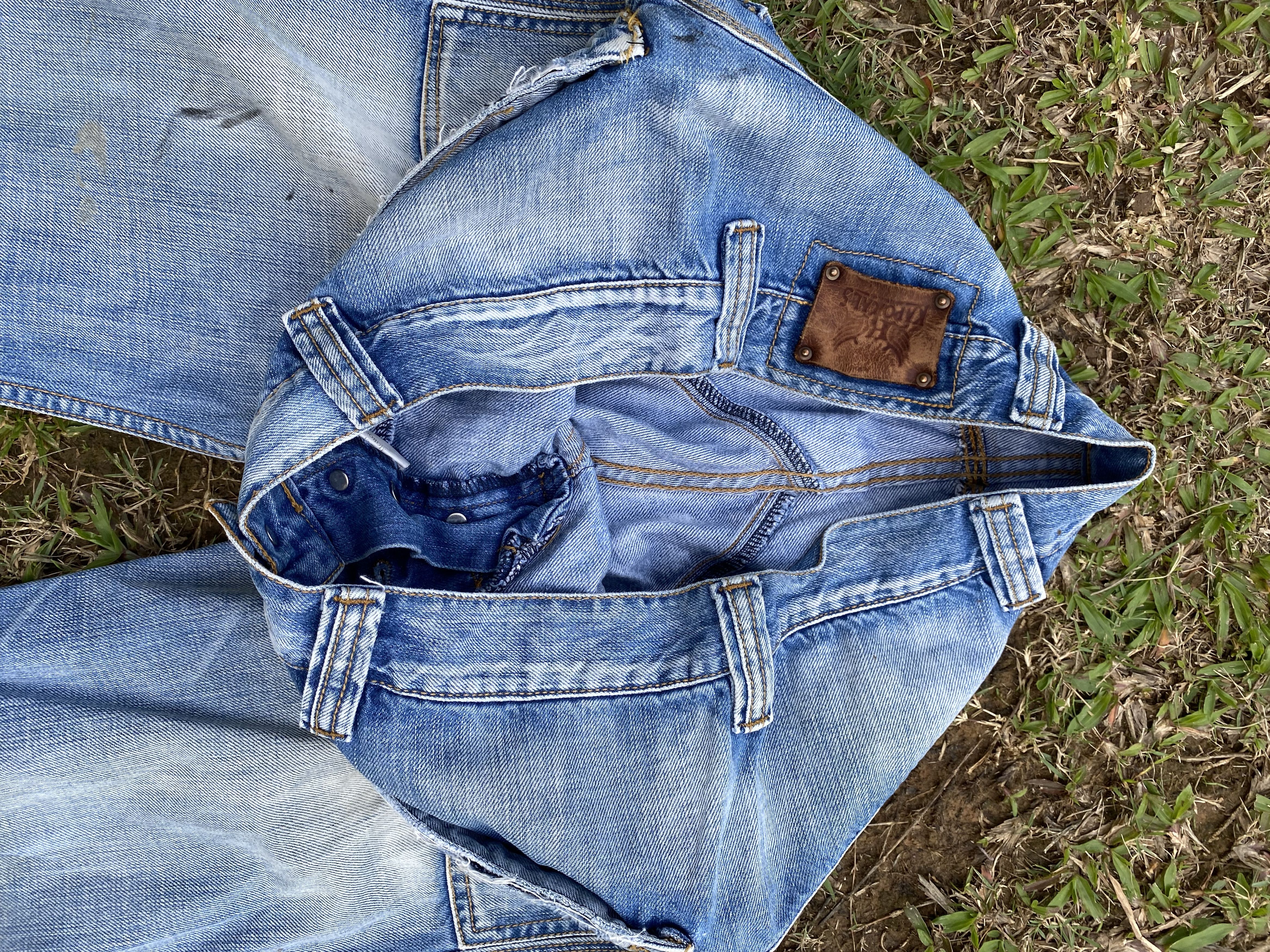 Affliction × If Six Was Nine Distressed Japanese Bush Pants Jeans Size US 34 / EU 50 - 6 Thumbnail