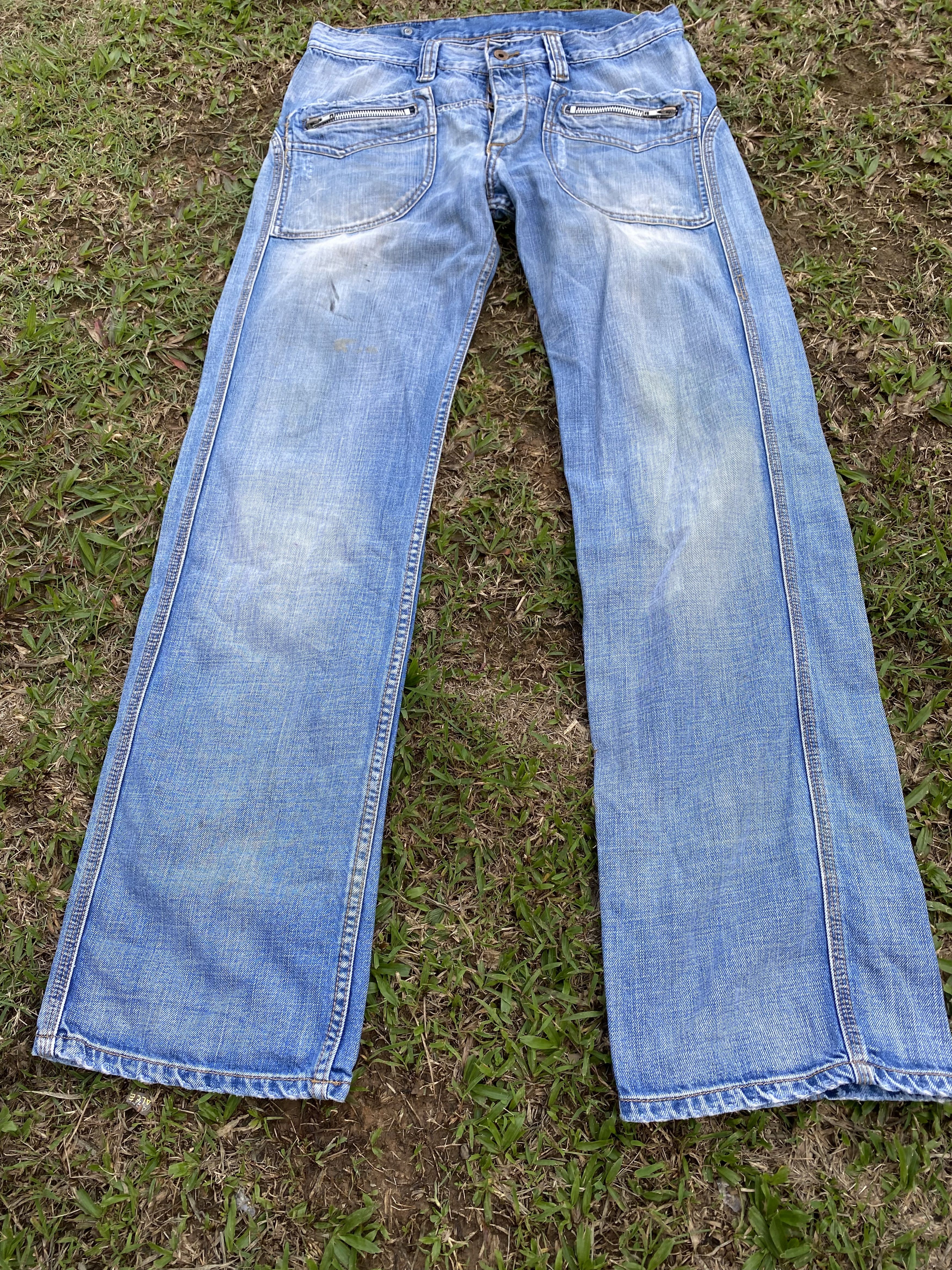 Affliction × If Six Was Nine Distressed Japanese Bush Pants Jeans Size US 34 / EU 50 - 3 Thumbnail