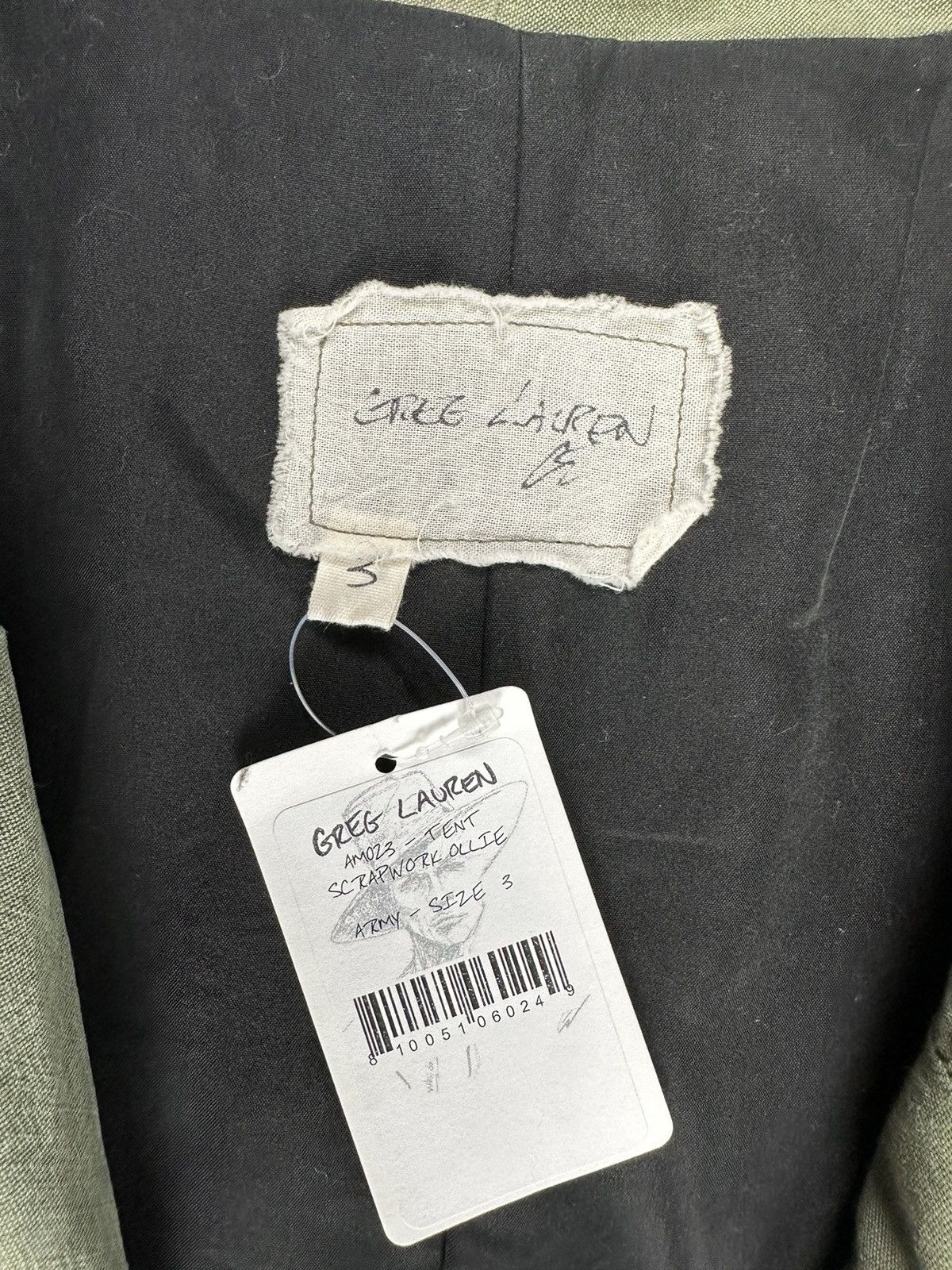 Greg Lauren Tent Scrapwork Ollie Size US L / EU 52-54 / 3 - 4 Thumbnail
